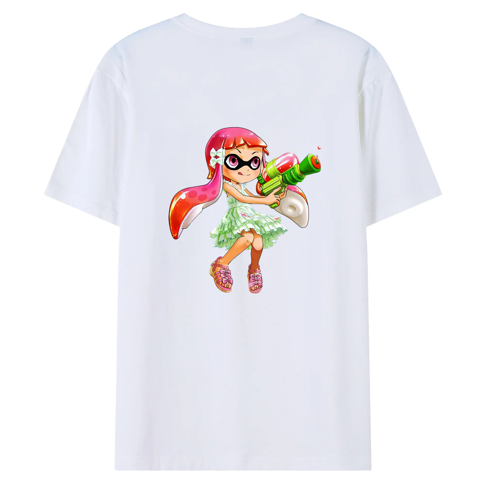 スプラトゥーン グッズ,インクリング - 綿100％ 半袖Tシャツ ・ バックプリント ・ 快適 通気性 ・ 日常使い 散歩 スポーツ用