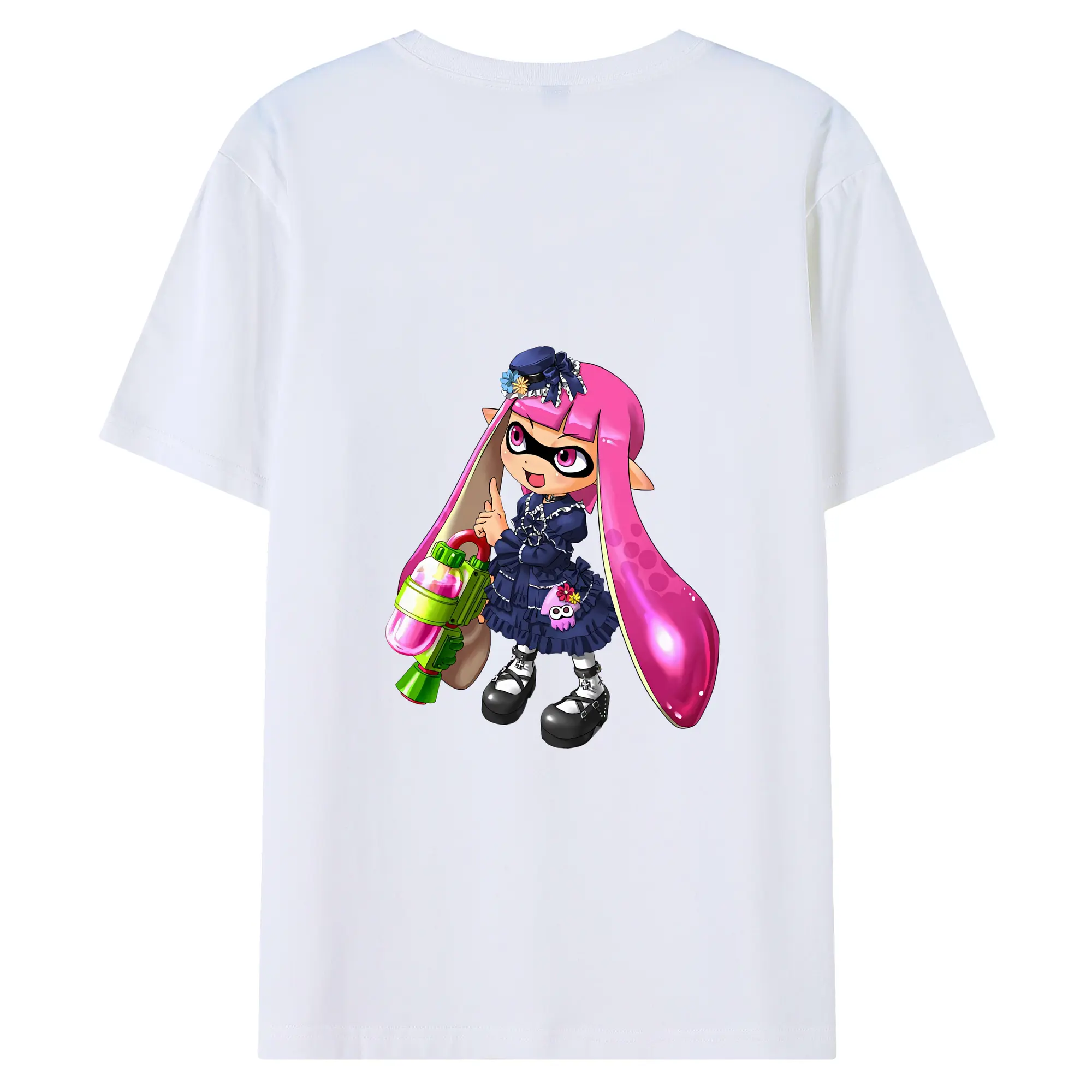 スプラトゥーン グッズ,インクリング - 綿100％ 半袖Tシャツ ・ バックプリント ・ 快適 通気性 ・ 日常使い 散歩 スポーツ用