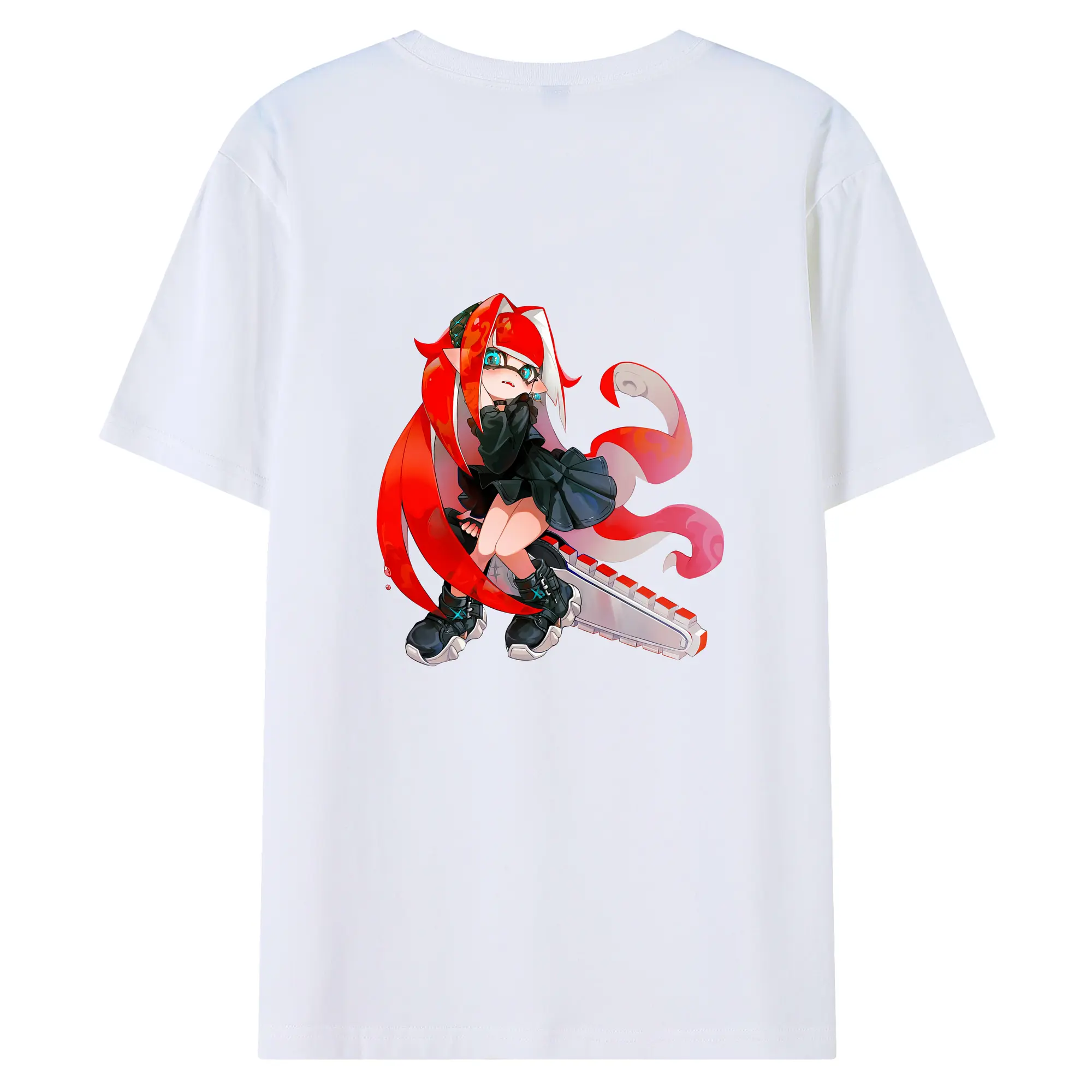 スプラトゥーン グッズ,インクリング - 綿100％ 半袖Tシャツ ・ バックプリント ・ 快適 通気性 ・ 日常使い 散歩 スポーツ用