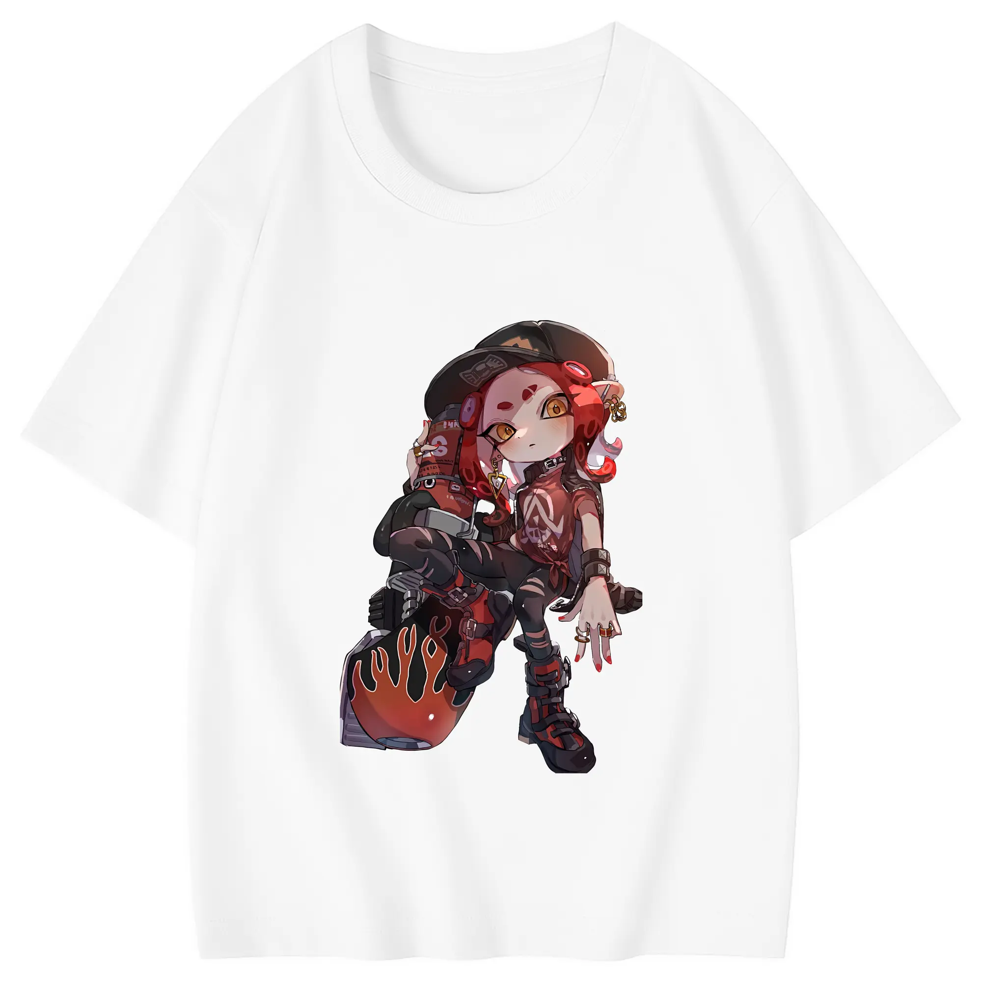 スプラトゥーン グッズ,インクリング - 綿100％ キッズTシャツ ・ フロントプリント ・ 快適 通気性 ・ スポーツ カジュアル 散歩用