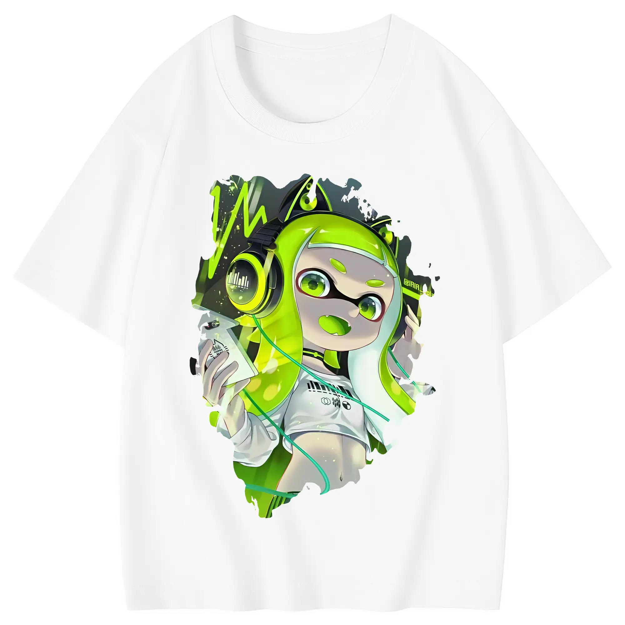 スプラトゥーン グッズ,インクリング - 綿100％ キッズTシャツ ・ フロントプリント ・ 快適 通気性 ・ スポーツ カジュアル 散歩用