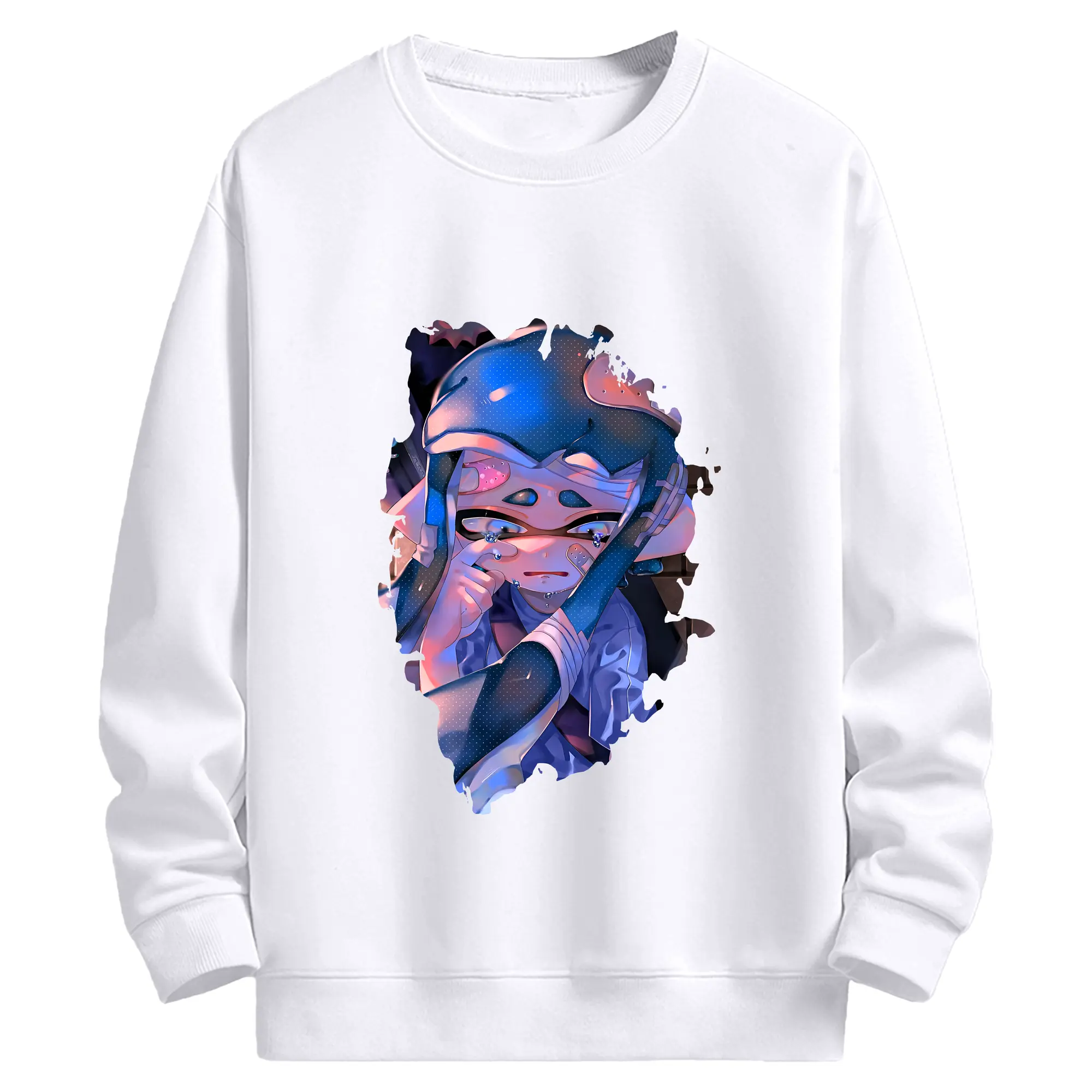 スプラトゥーン グッズ,インクリング - 高品質 クルーネック スウェット ・ コットン59％ ポリエステル41％ ・ ユニセックス 長袖 トレーナー ・ カジュアル デイリー スポーツ 散歩用