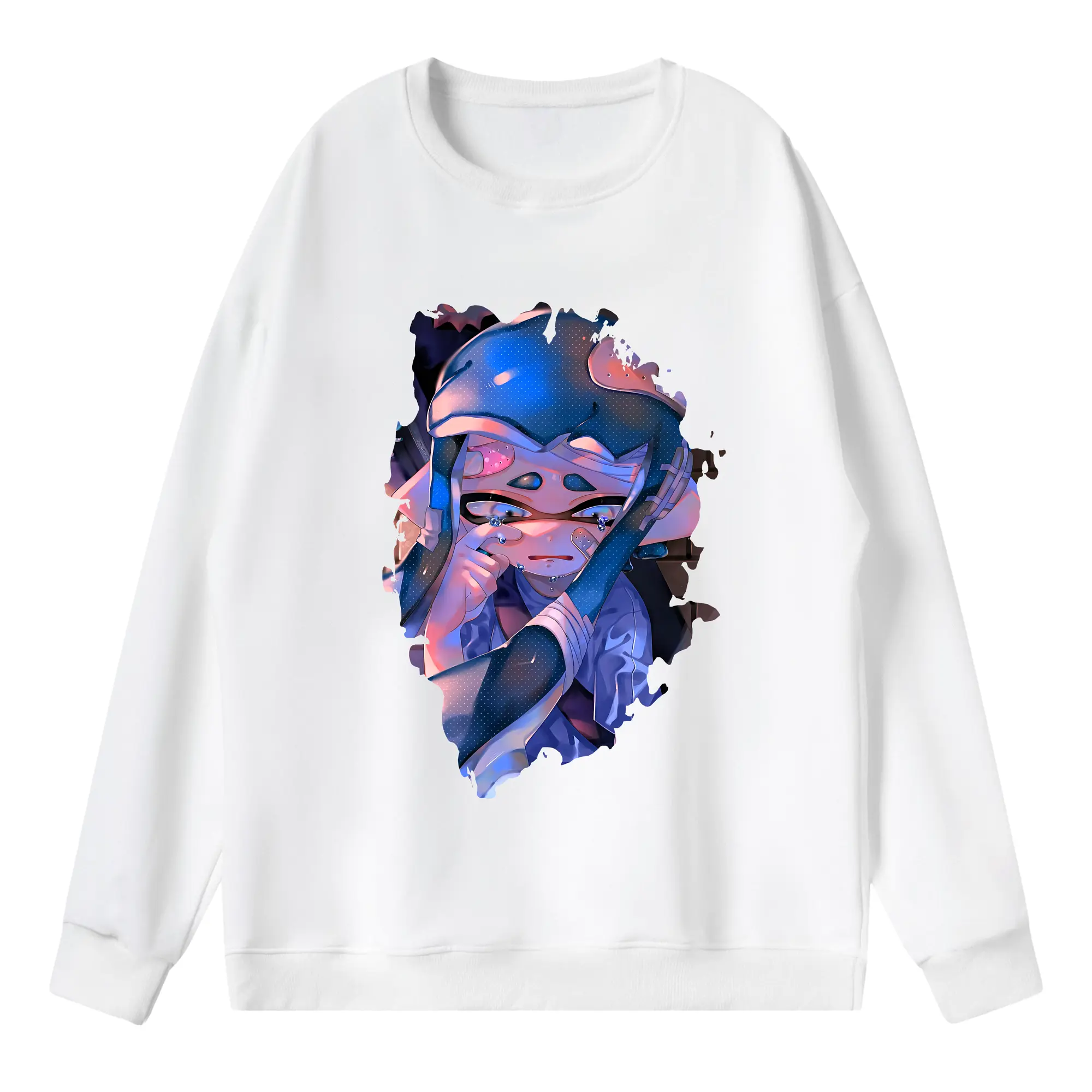 スプラトゥーン グッズ,インクリング - 薄手 クルーネック スウェット 裏毛260g · ポリエステル 春秋向け カジュアル 男女兼用 · トレーナー デイリー スポーツ 散歩に最適