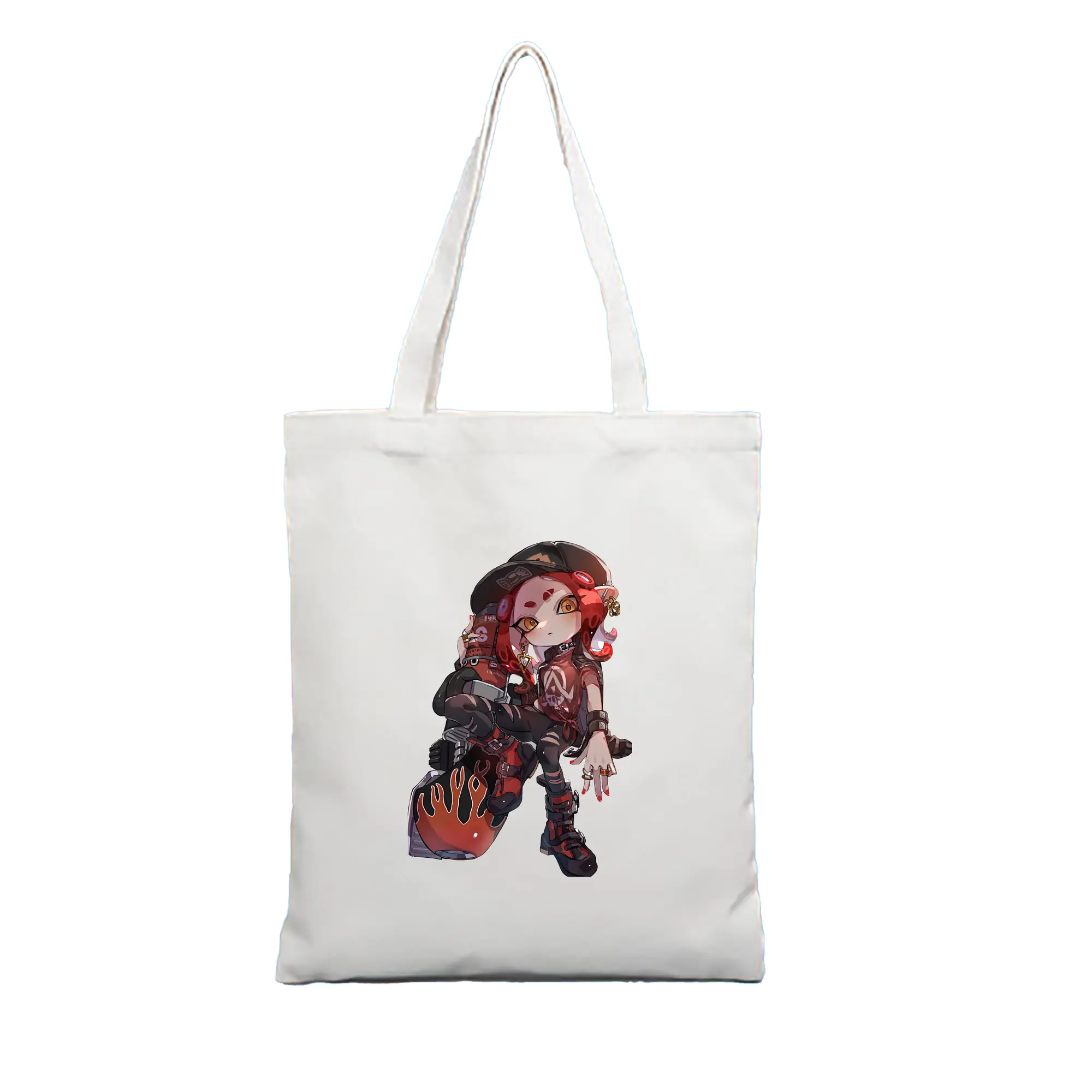 スプラトゥーン グッズ,インクリング - 縦型キャンバス手提げバッグ（トートバッグ） ・ キャンバス素材 ・ ショッピング用 ・ 軽量 丈夫 お手入れ簡単