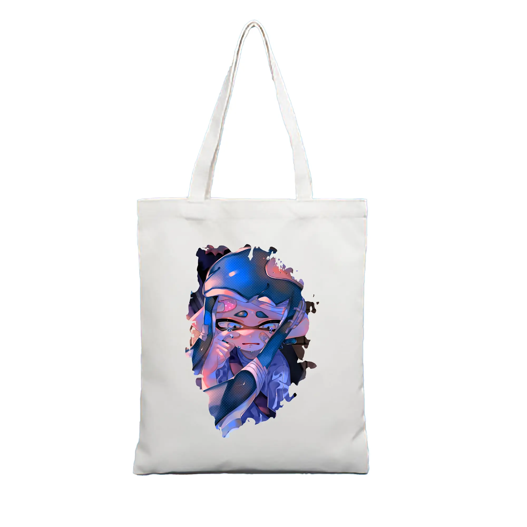 スプラトゥーン グッズ,インクリング - 縦型キャンバス手提げバッグ（トートバッグ） ・ キャンバス素材 ・ ショッピング用 ・ 軽量 丈夫 お手入れ簡単