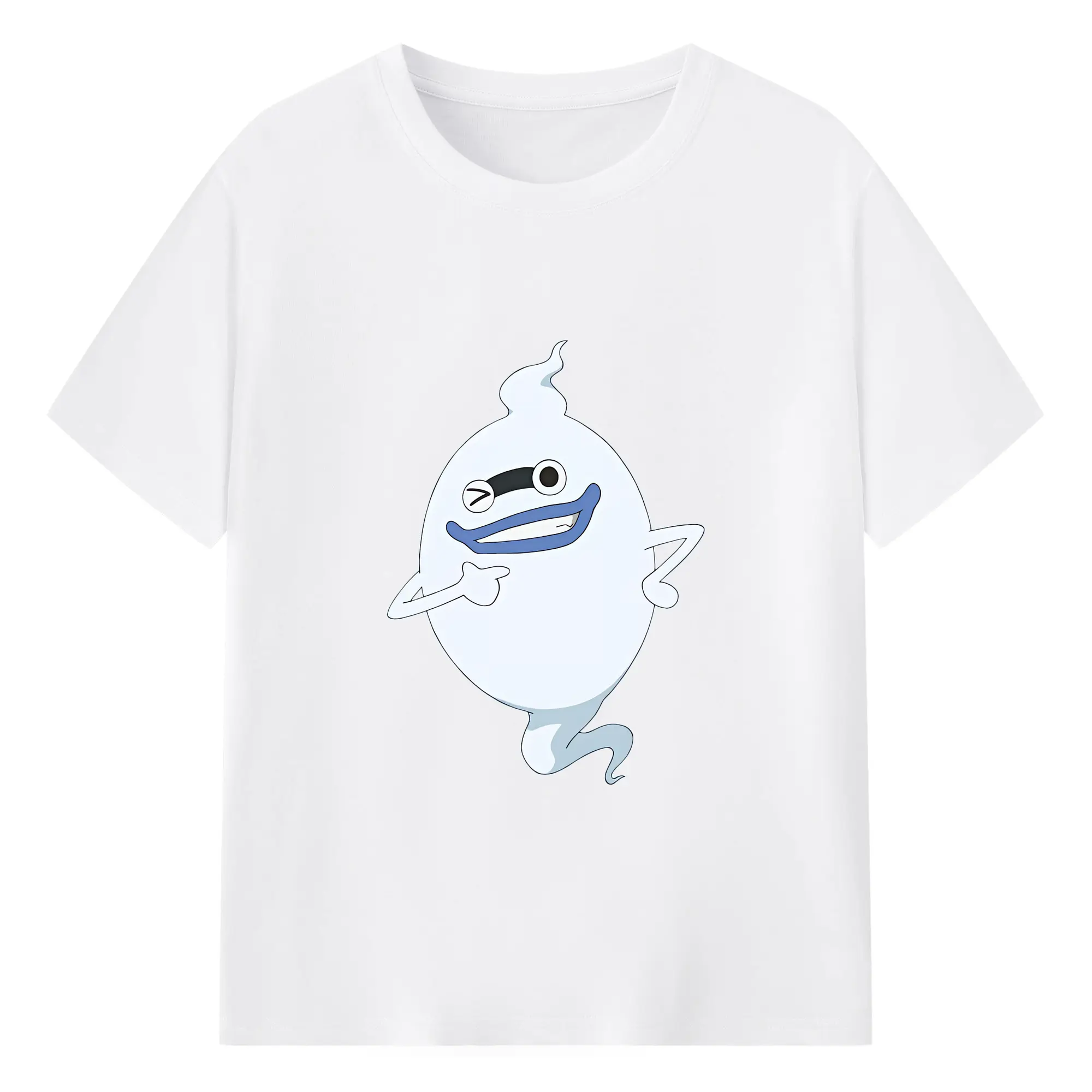 妖怪ウォッチ グッズ,ウィスパー - 綿100％ 半袖Tシャツ ・ フロントプリント ・ 快適 通気性 ・ 日常使い 散歩 スポーツ用