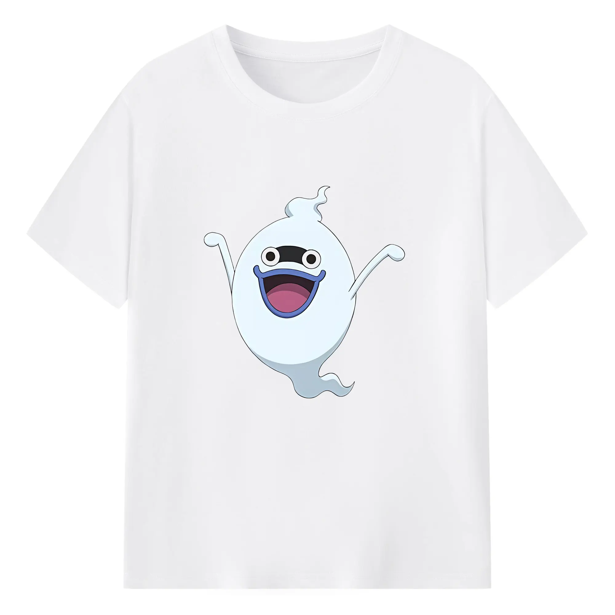 妖怪ウォッチ グッズ,ウィスパー - 綿100％ 半袖Tシャツ ・ フロントプリント ・ 快適 通気性 ・ 日常使い 散歩 スポーツ用