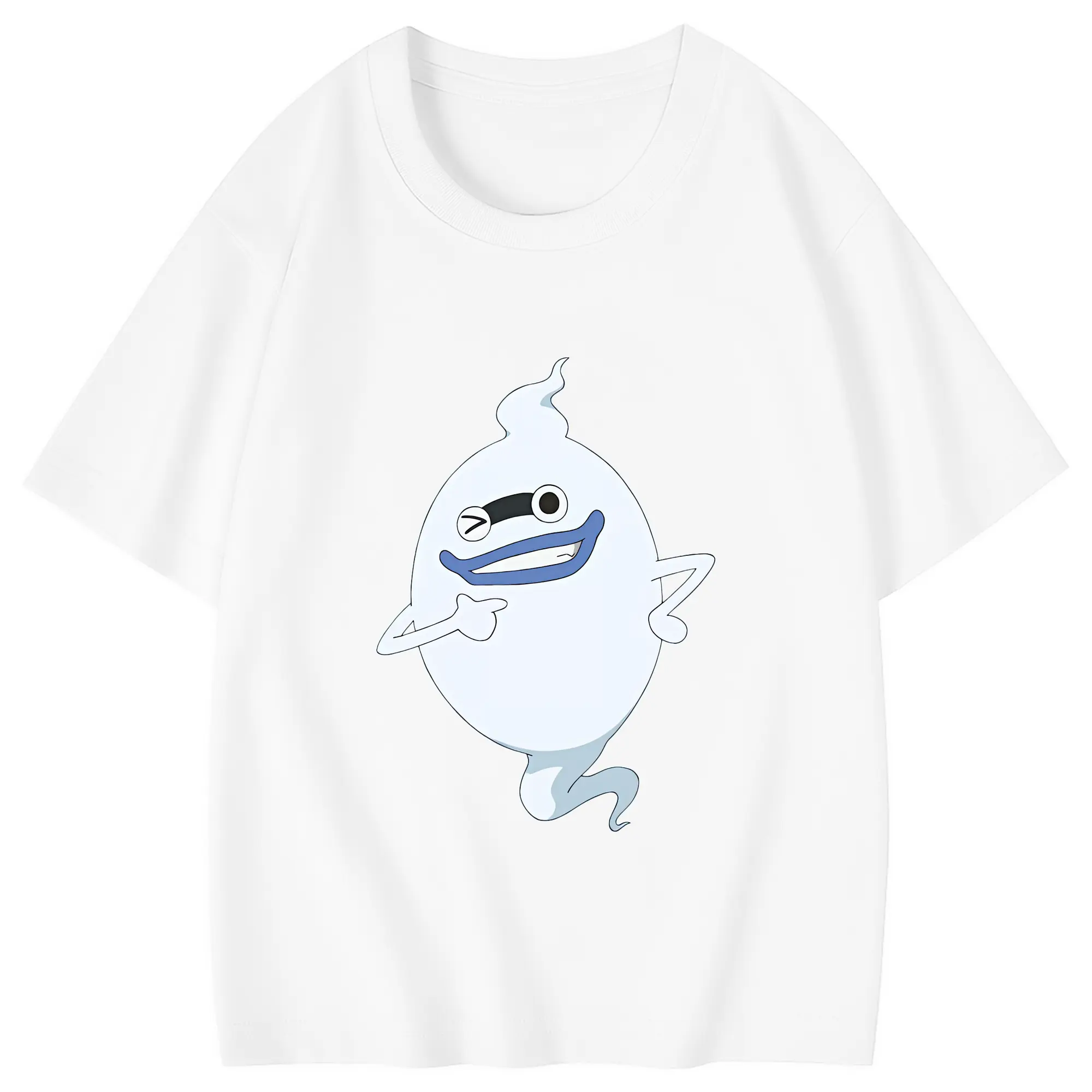 妖怪ウォッチ グッズ,ウィスパー - 綿100％ キッズTシャツ ・ フロントプリント ・ 快適 通気性 ・ スポーツ カジュアル 散歩用