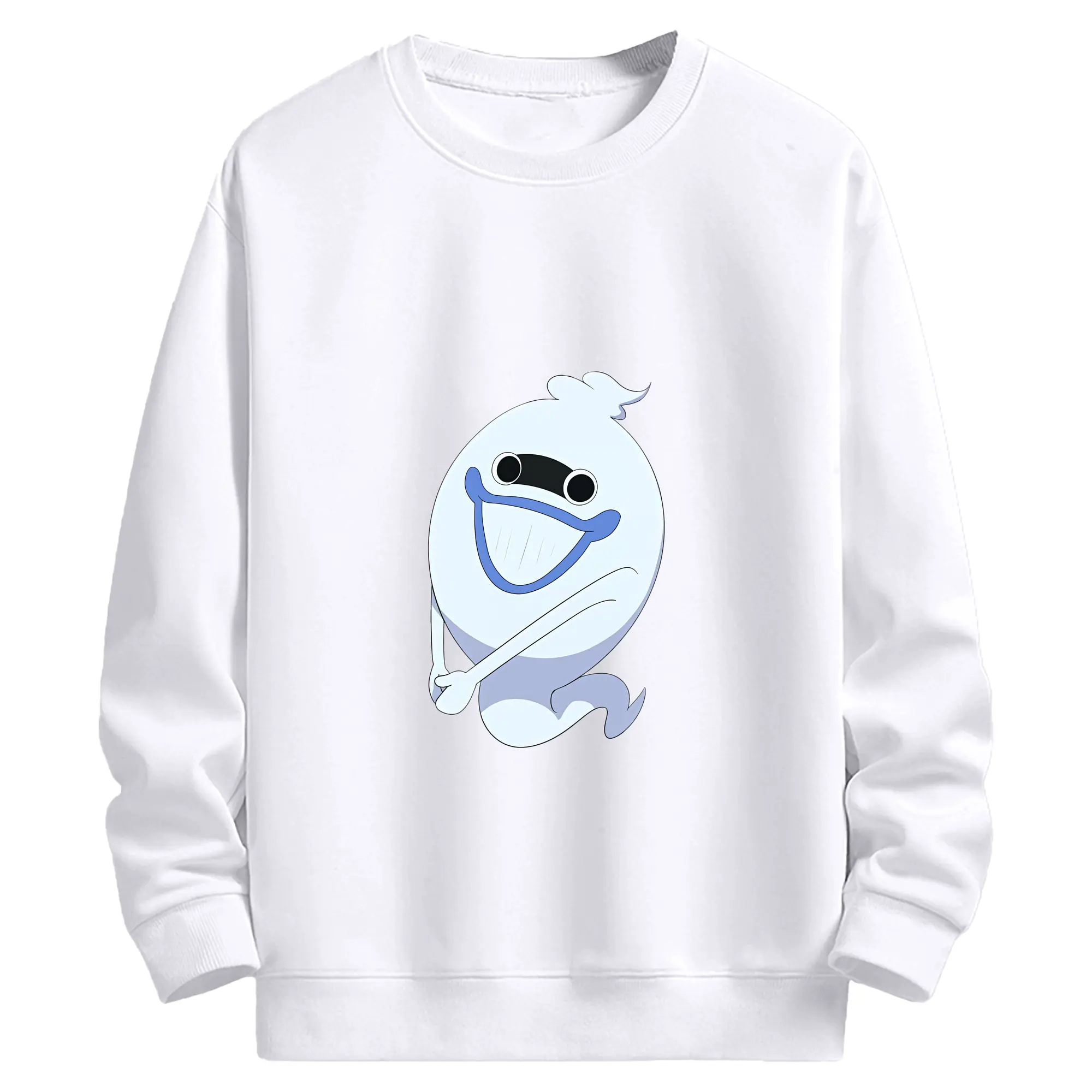 妖怪ウォッチ グッズ,ウィスパー - 高品質 クルーネック スウェット ・ コットン59％ ポリエステル41％ ・ ユニセックス 長袖 トレーナー ・ カジュアル デイリー スポーツ 散歩用