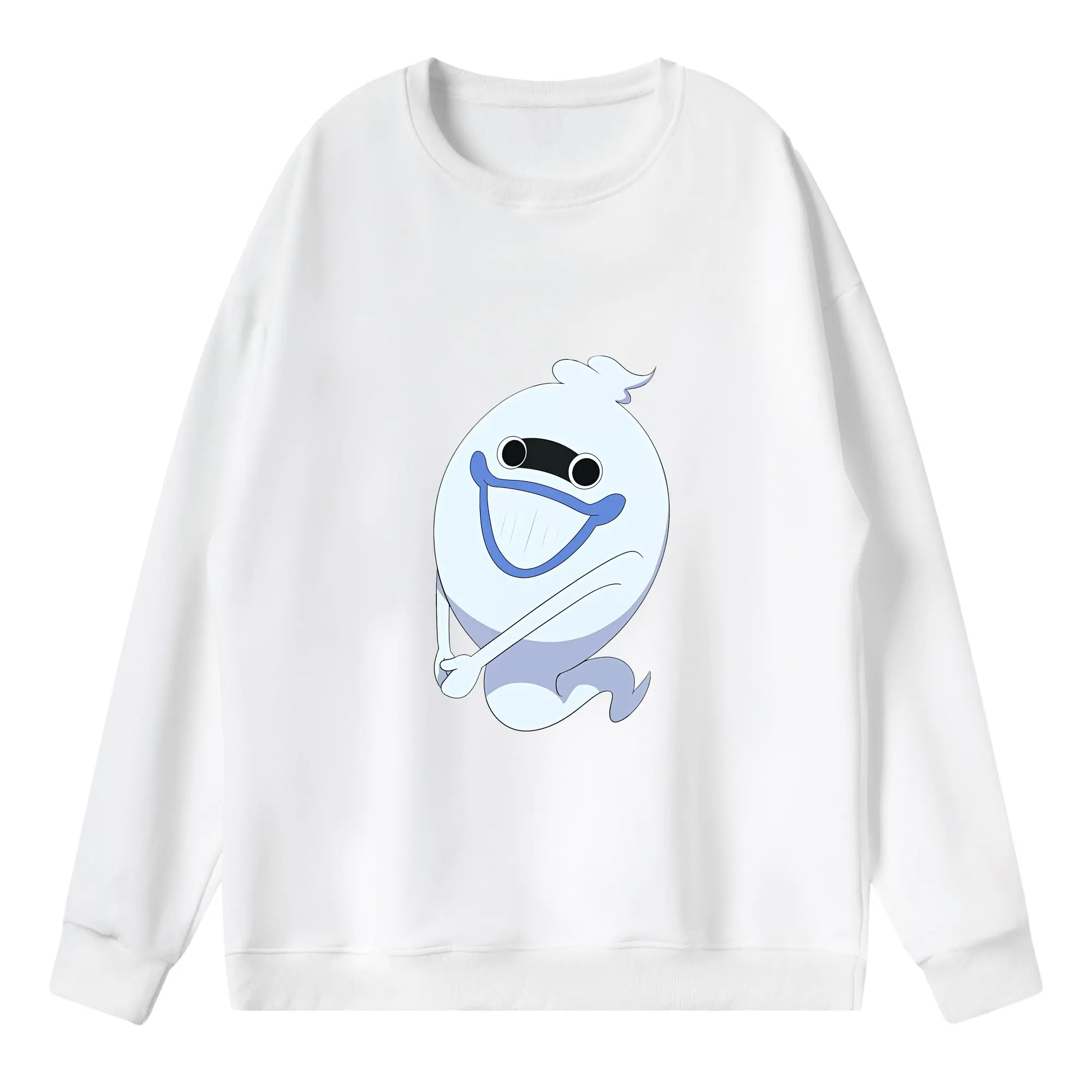 妖怪ウォッチ グッズ,ウィスパー - 薄手 クルーネック スウェット 裏毛260g · ポリエステル 春秋向け カジュアル 男女兼用 · トレーナー デイリー スポーツ 散歩に最適