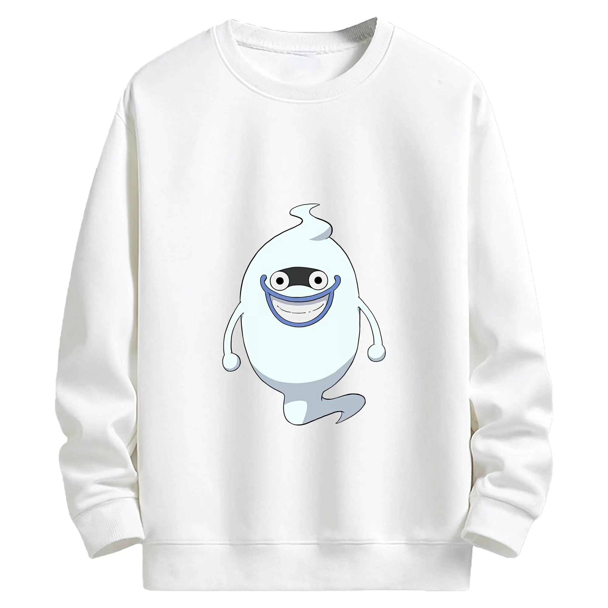 妖怪ウォッチ グッズ,ウィスパー - キッズ クルーネックスウェットシャツ ・ フロントプリント ・ 綿80％ ポリエステル20％ ・ 快適 通学 スポーツ 日常使い お散歩用