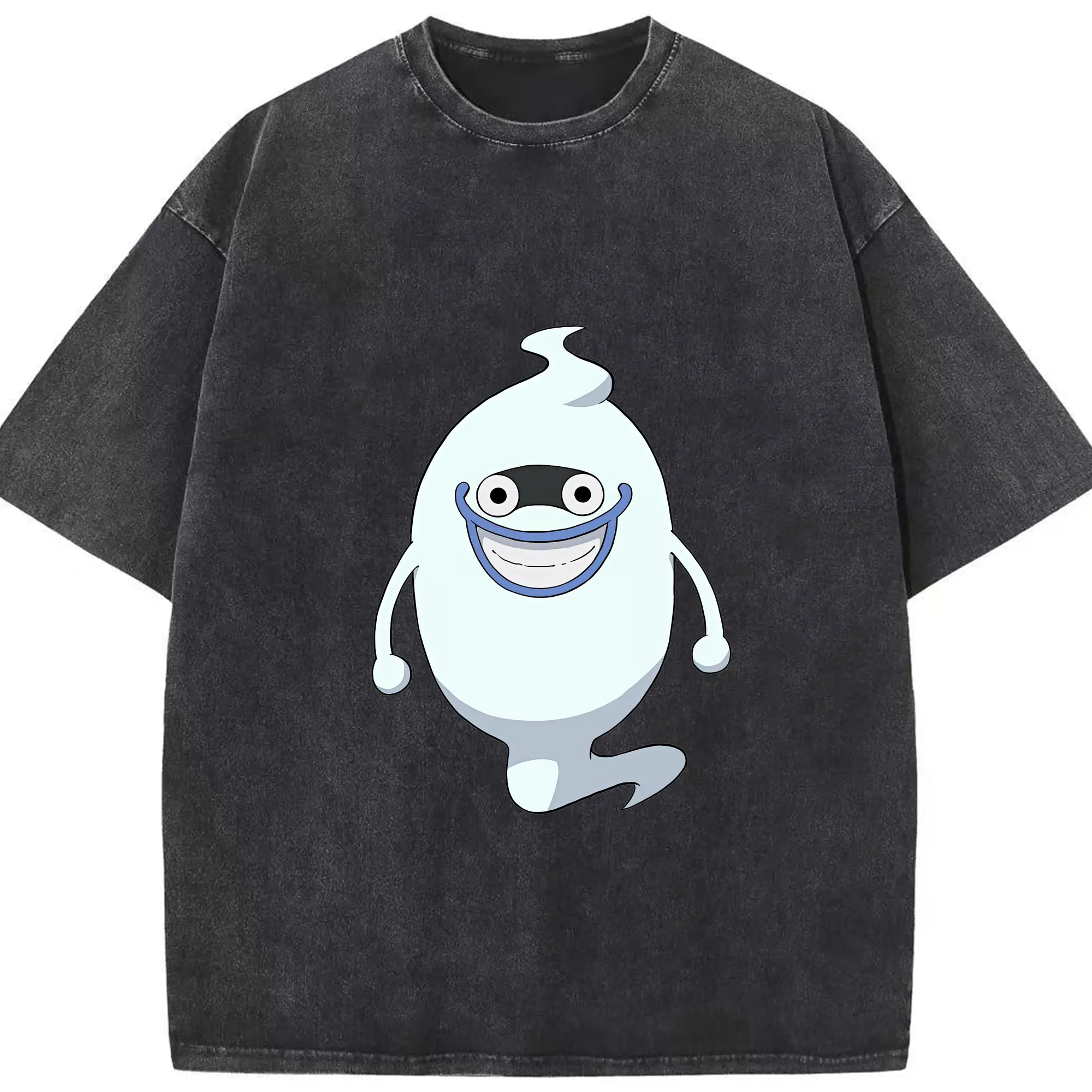 妖怪ウォッチ グッズ,ウィスパー - 綿100％ ヴィンテージ風 半袖Tシャツ ・ フロントプリント ・ 柔らか肌触り ・ 通気性 快適 ・ スポーツ カジュアル 外出用