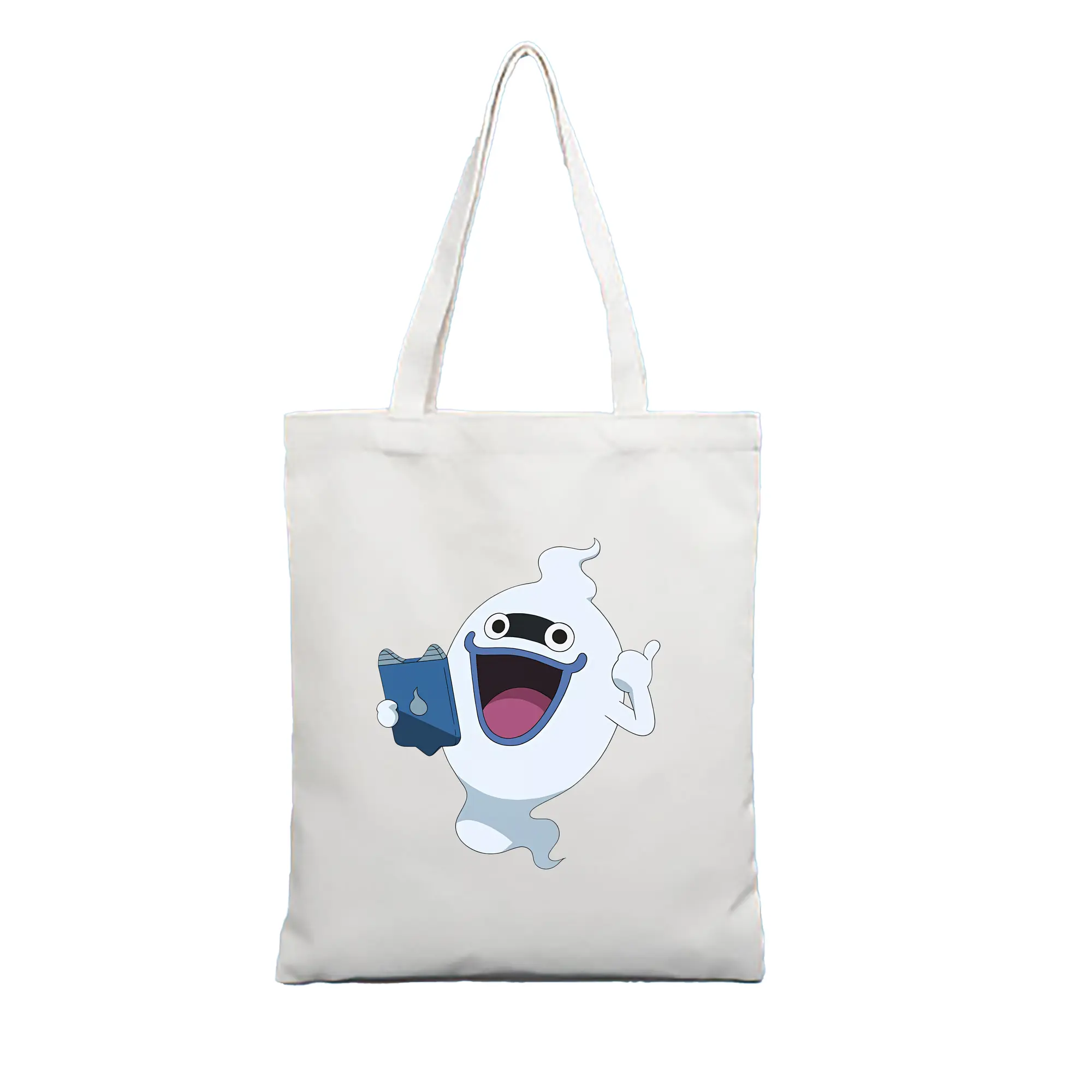 妖怪ウォッチ グッズ,ウィスパー - 縦型キャンバス手提げバッグ（トートバッグ） ・ キャンバス素材 ・ ショッピング用 ・ 軽量 丈夫 お手入れ簡単