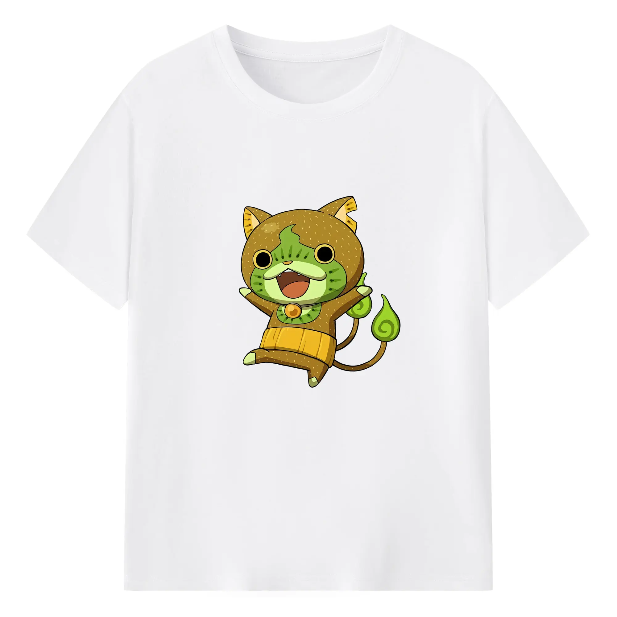 妖怪ウォッチ グッズ,ジバニャン - 綿100％ 半袖Tシャツ ・ フロントプリント ・ 快適 通気性 ・ 日常使い 散歩 スポーツ用
