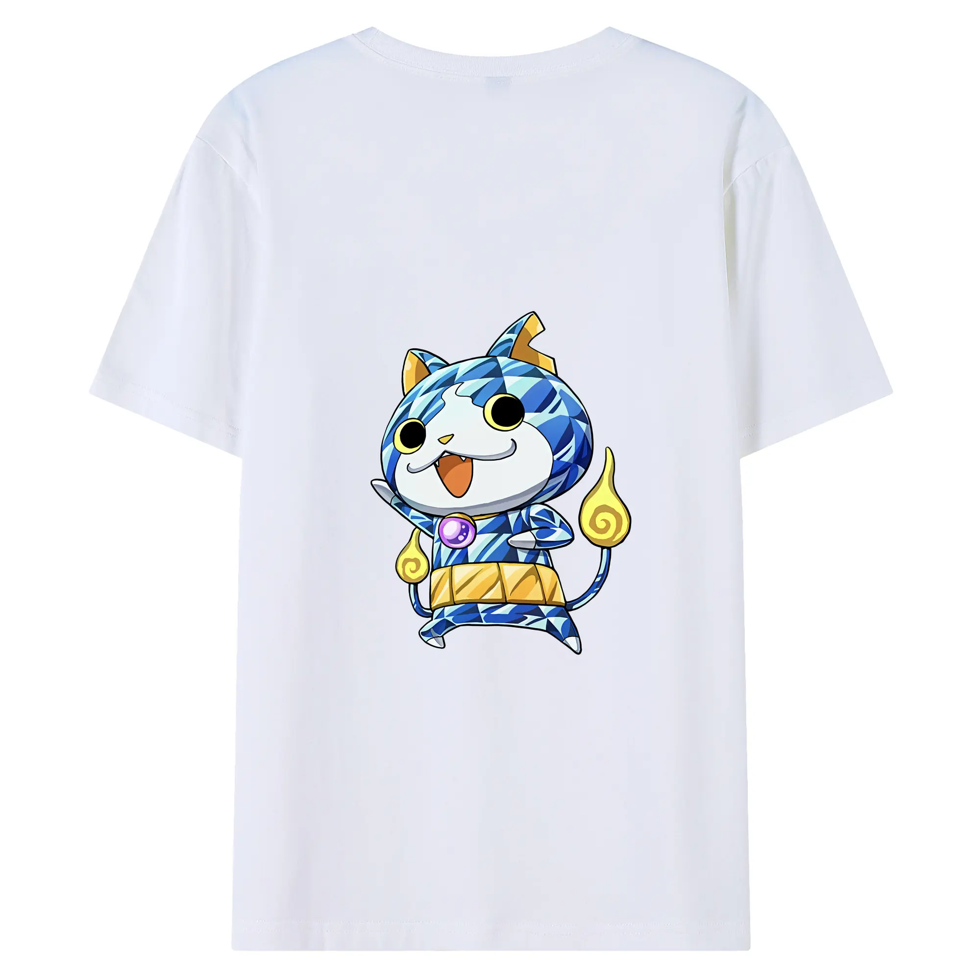 妖怪ウォッチ グッズ,ジバニャン - 綿100％ 半袖Tシャツ ・ バックプリント ・ 快適 通気性 ・ 日常使い 散歩 スポーツ用