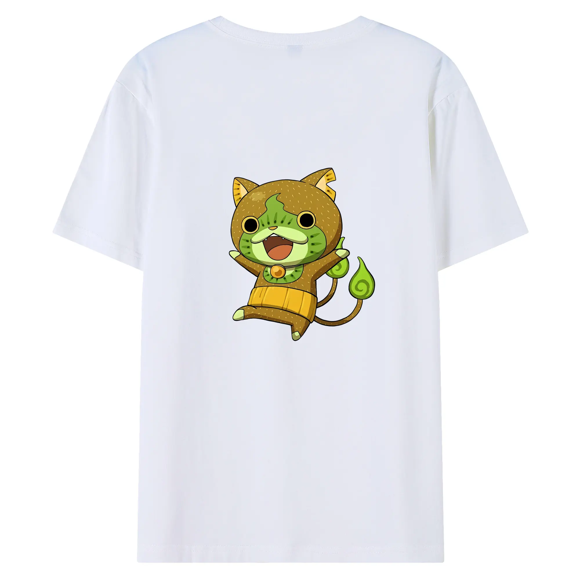 妖怪ウォッチ グッズ,ジバニャン - 綿100％ 半袖Tシャツ ・ バックプリント ・ 快適 通気性 ・ 日常使い 散歩 スポーツ用