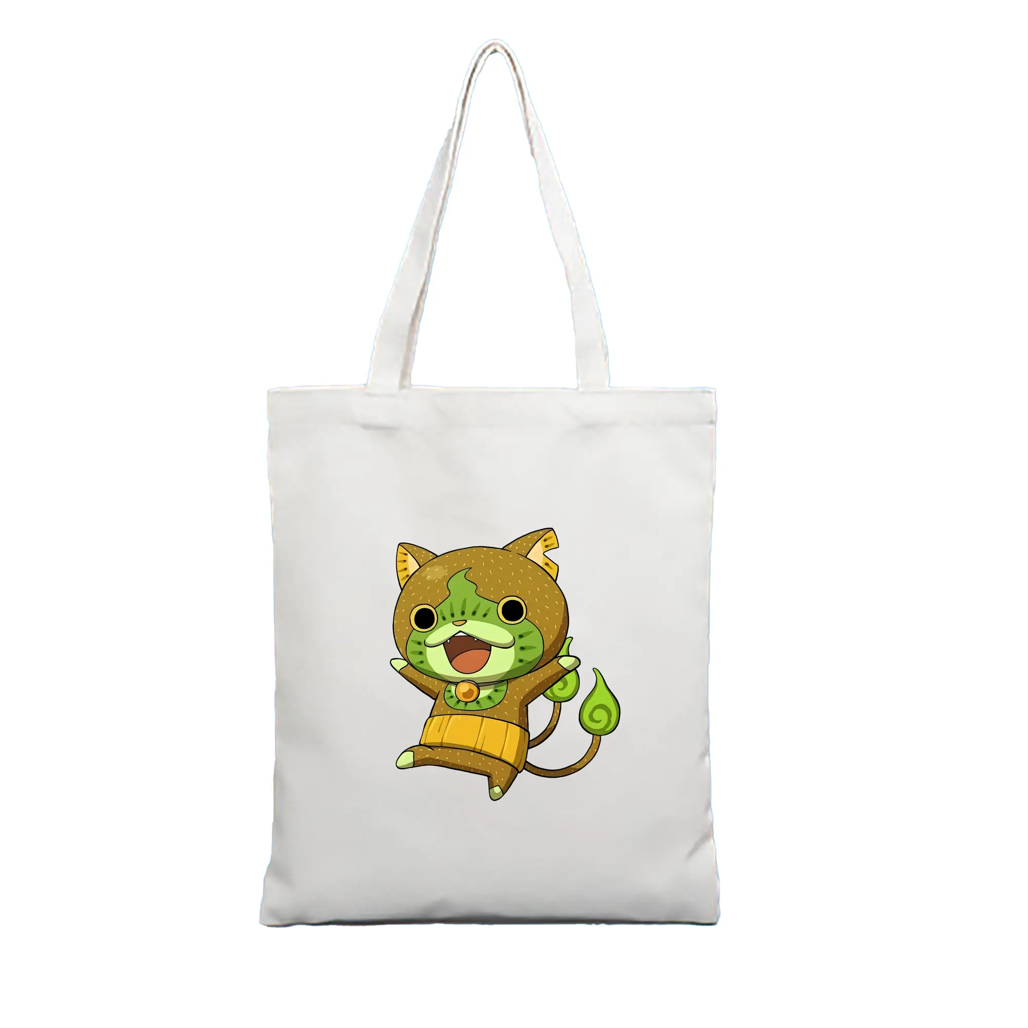 妖怪ウォッチ グッズ,ジバニャン - 縦型キャンバス手提げバッグ（トートバッグ） ・ キャンバス素材 ・ ショッピング用 ・ 軽量 丈夫 お手入れ簡単