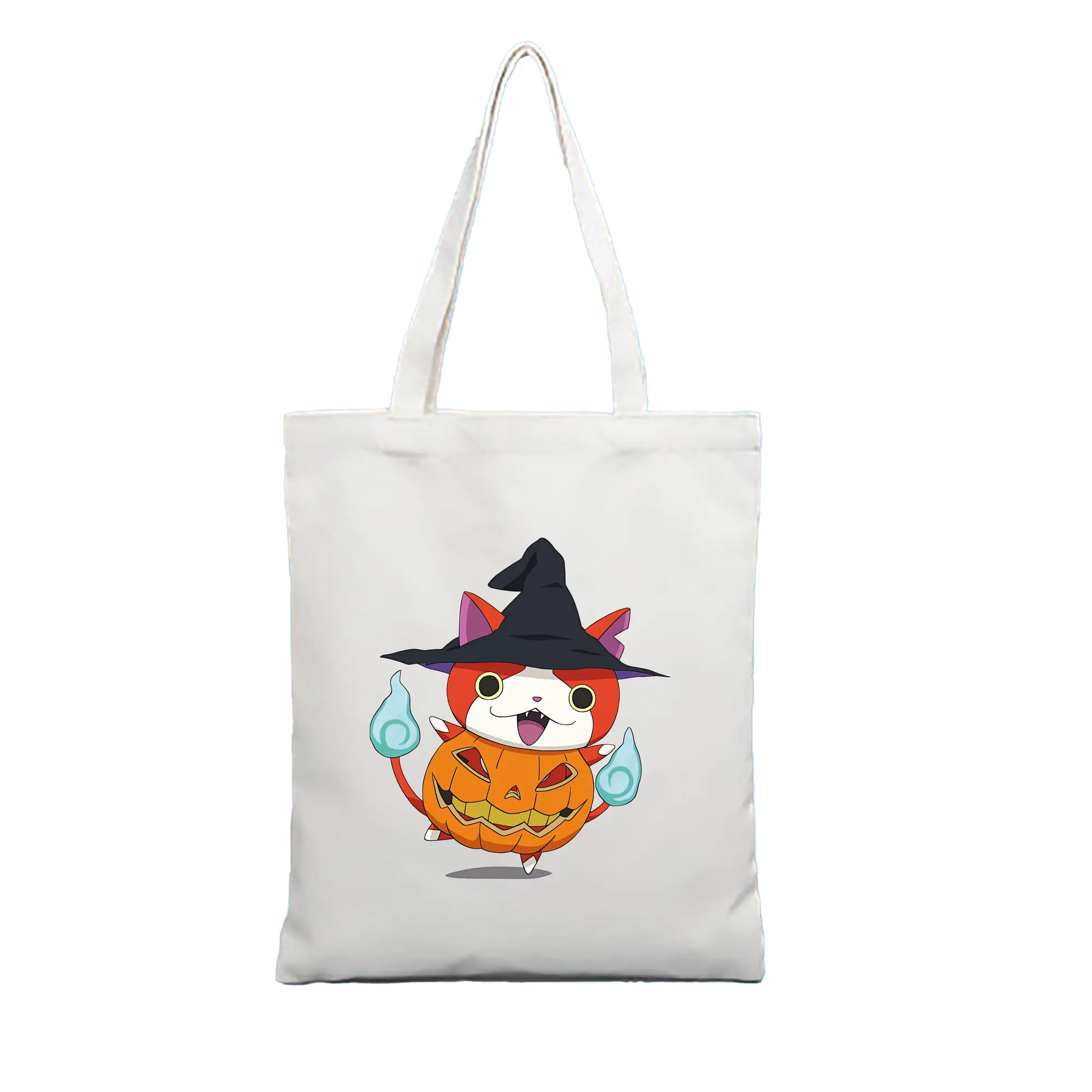 妖怪ウォッチ グッズ,ジバニャン - 縦型キャンバス手提げバッグ（トートバッグ） ・ キャンバス素材 ・ ショッピング用 ・ 軽量 丈夫 お手入れ簡単