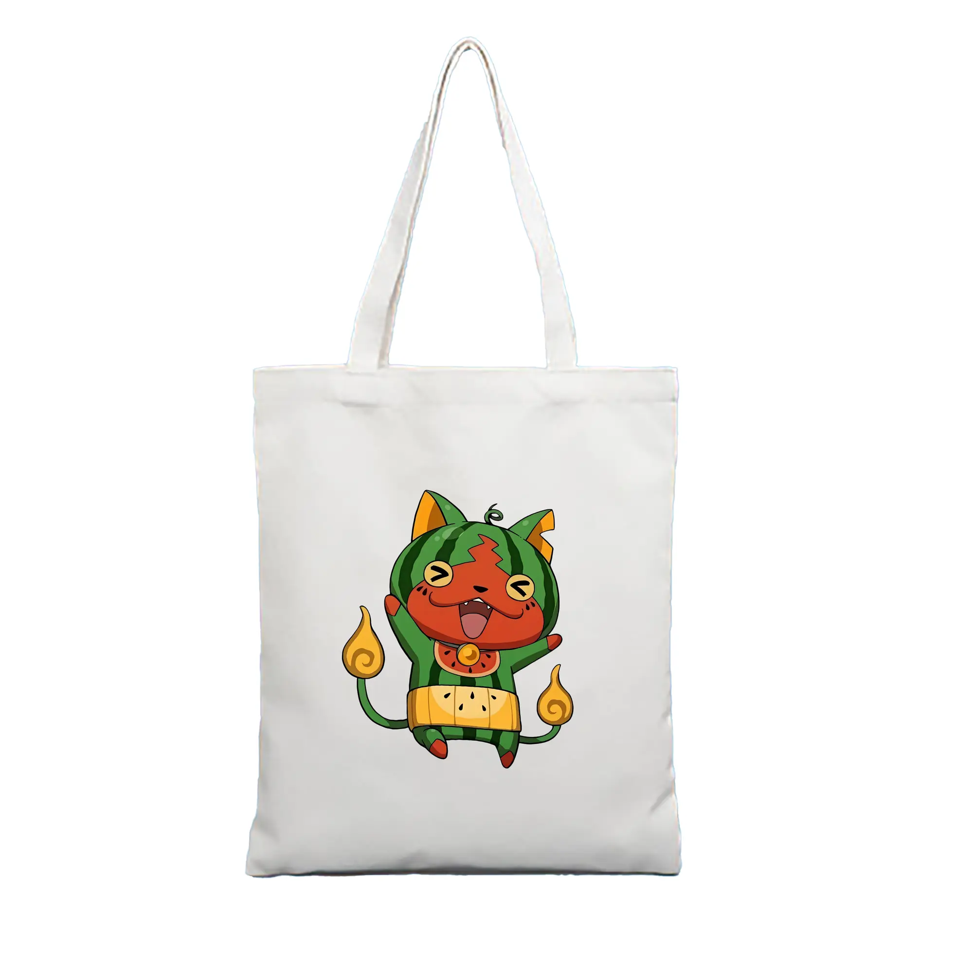 妖怪ウォッチ グッズ,ジバニャン - 縦型キャンバス手提げバッグ（トートバッグ） ・ キャンバス素材 ・ ショッピング用 ・ 軽量 丈夫 お手入れ簡単