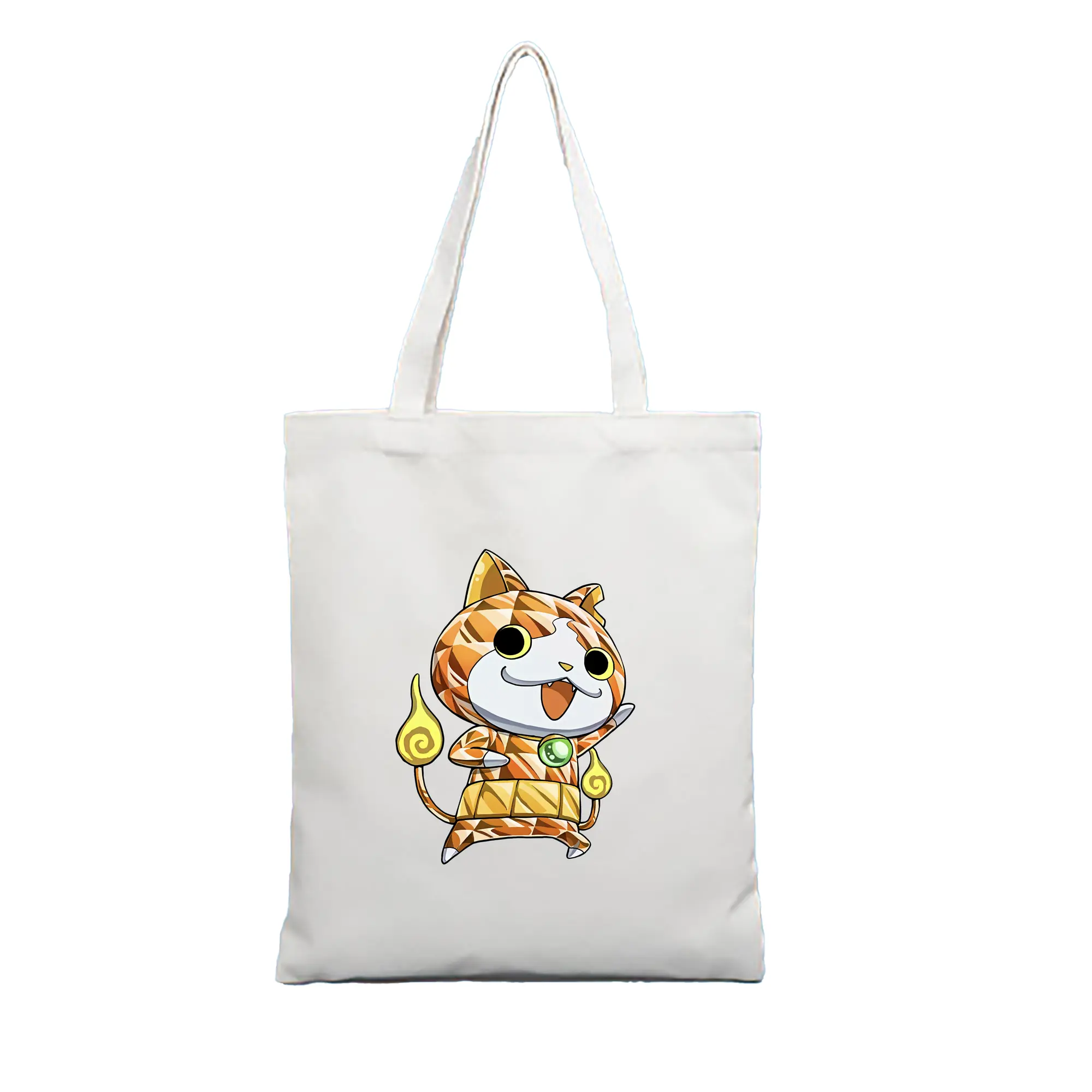 妖怪ウォッチ グッズ,ジバニャン - 縦型キャンバス手提げバッグ（トートバッグ） ・ キャンバス素材 ・ ショッピング用 ・ 軽量 丈夫 お手入れ簡単