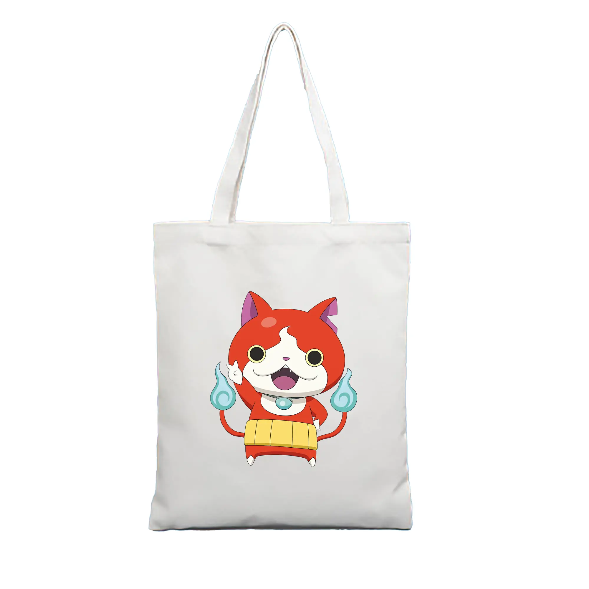 妖怪ウォッチ グッズ,ジバニャン - 縦型キャンバス手提げバッグ（トートバッグ） ・ キャンバス素材 ・ ショッピング用 ・ 軽量 丈夫 お手入れ簡単