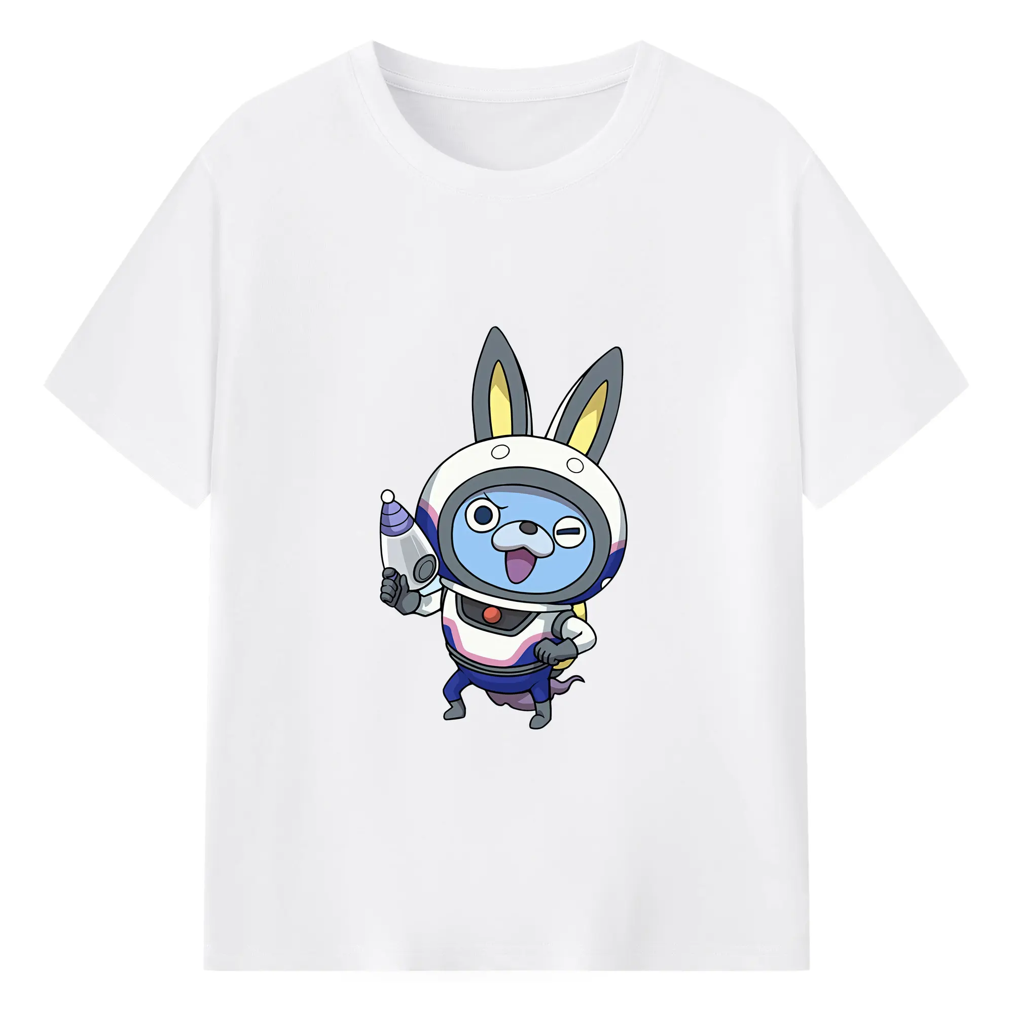 妖怪ウォッチ グッズ,USAピョン - 綿100％ 半袖Tシャツ ・ フロントプリント ・ 快適 通気性 ・ 日常使い 散歩 スポーツ用