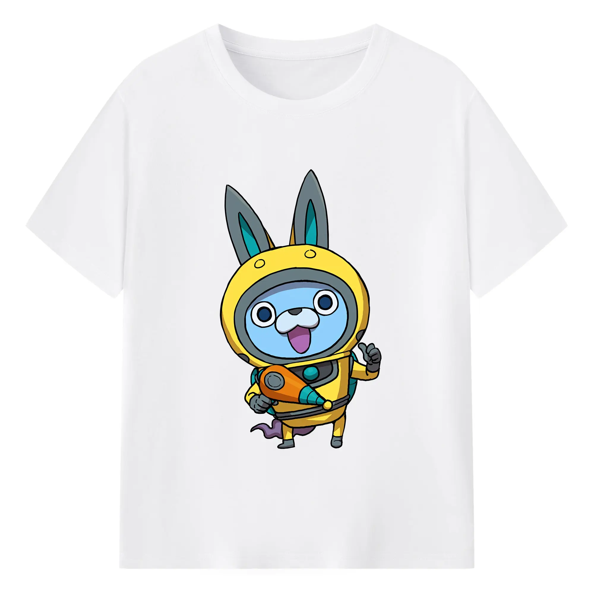 妖怪ウォッチ グッズ,USAピョン - 綿100％ 半袖Tシャツ ・ フロントプリント ・ 快適 通気性 ・ 日常使い 散歩 スポーツ用