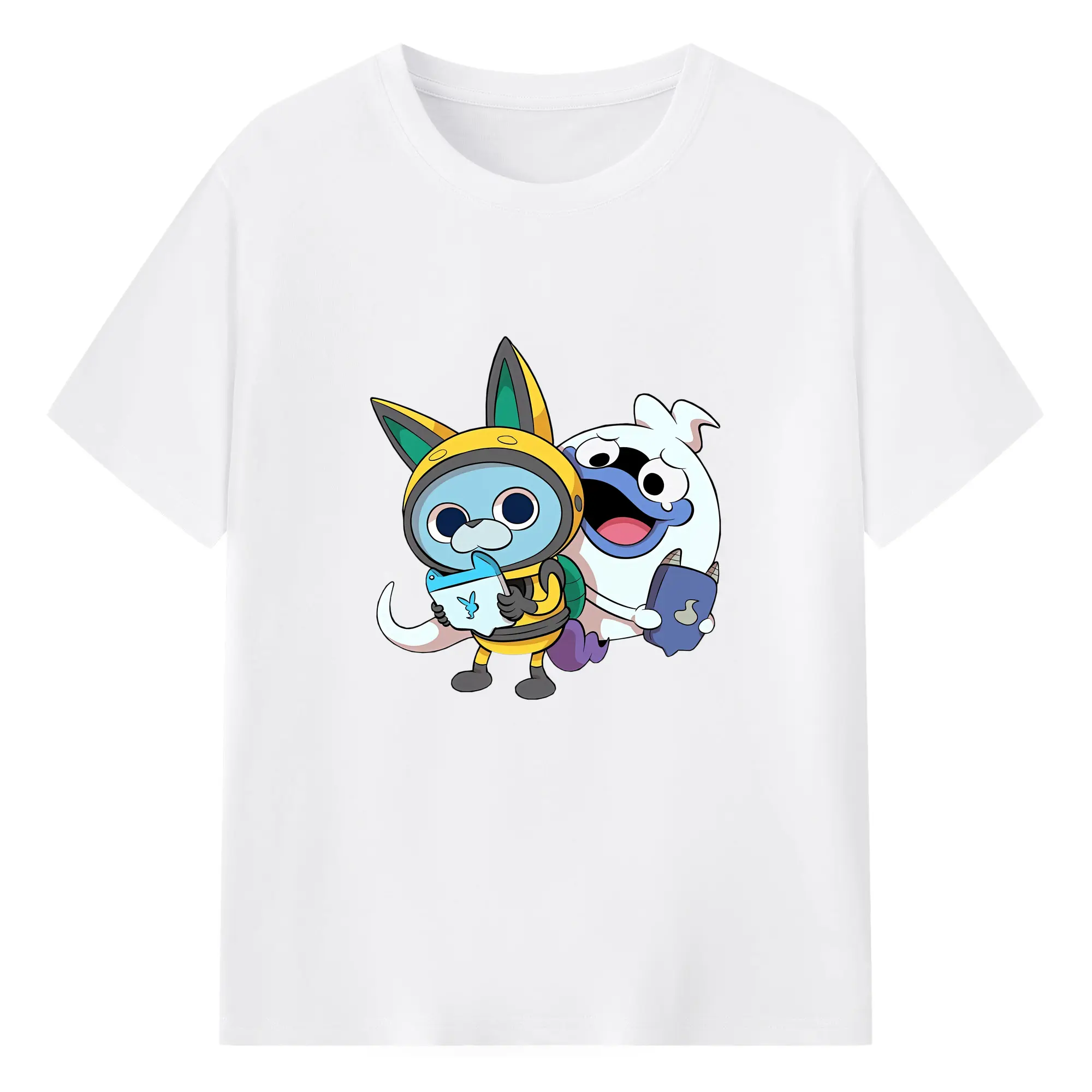 妖怪ウォッチ グッズ,USAピョン - 綿100％ 半袖Tシャツ ・ フロントプリント ・ 快適 通気性 ・ 日常使い 散歩 スポーツ用