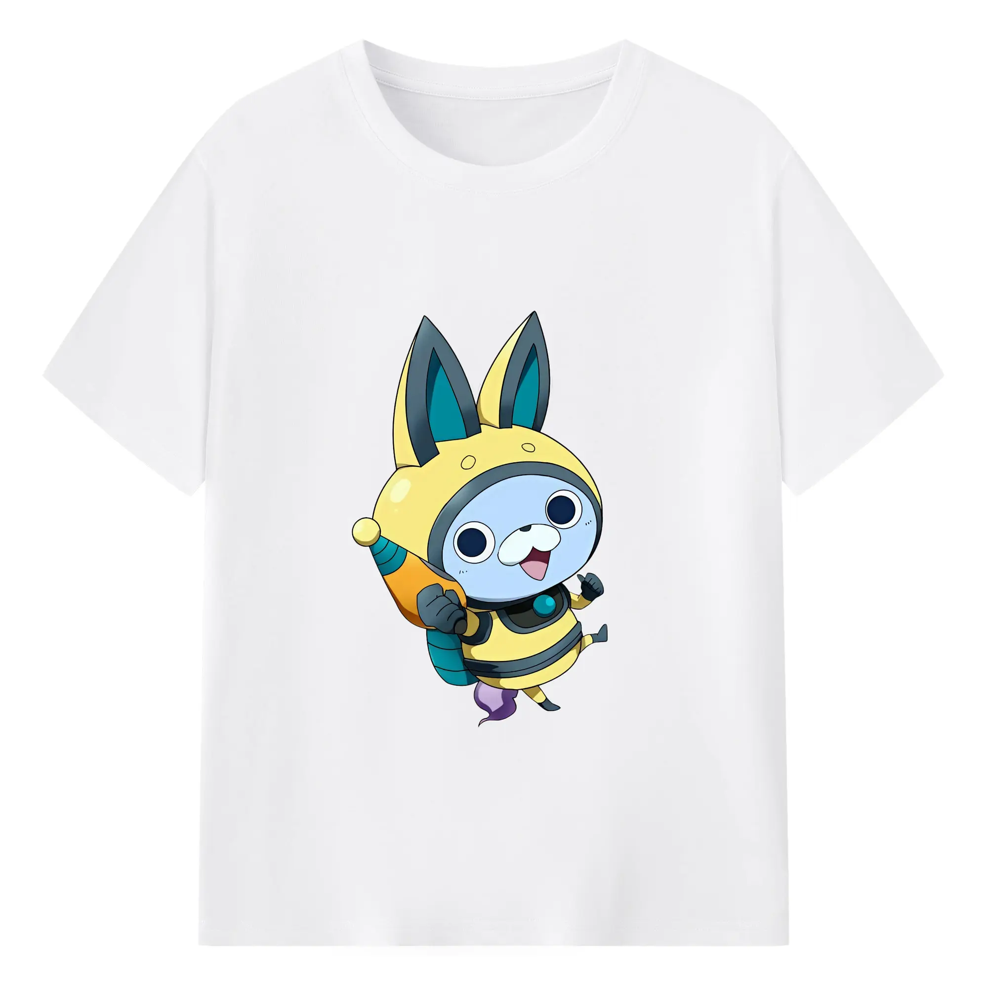 妖怪ウォッチ グッズ,USAピョン - 綿100％ 半袖Tシャツ ・ フロントプリント ・ 快適 通気性 ・ 日常使い 散歩 スポーツ用