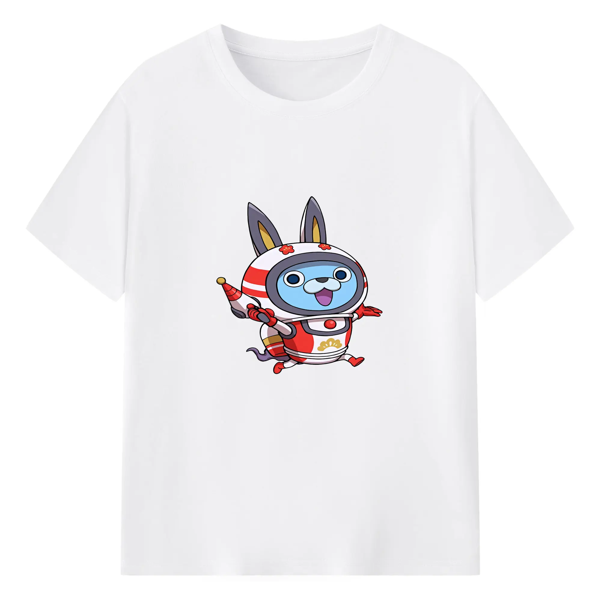 妖怪ウォッチ グッズ,USAピョン - 綿100％ 半袖Tシャツ ・ フロントプリント ・ 快適 通気性 ・ 日常使い 散歩 スポーツ用