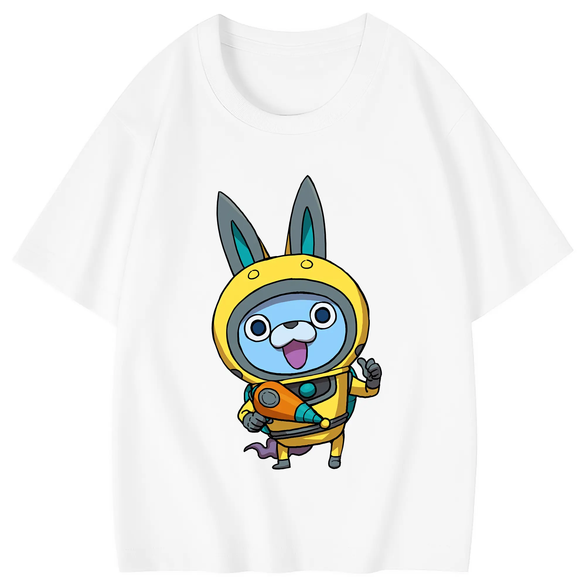 妖怪ウォッチ グッズ,USAピョン - 綿100％ キッズTシャツ ・ フロントプリント ・ 快適 通気性 ・ スポーツ カジュアル 散歩用