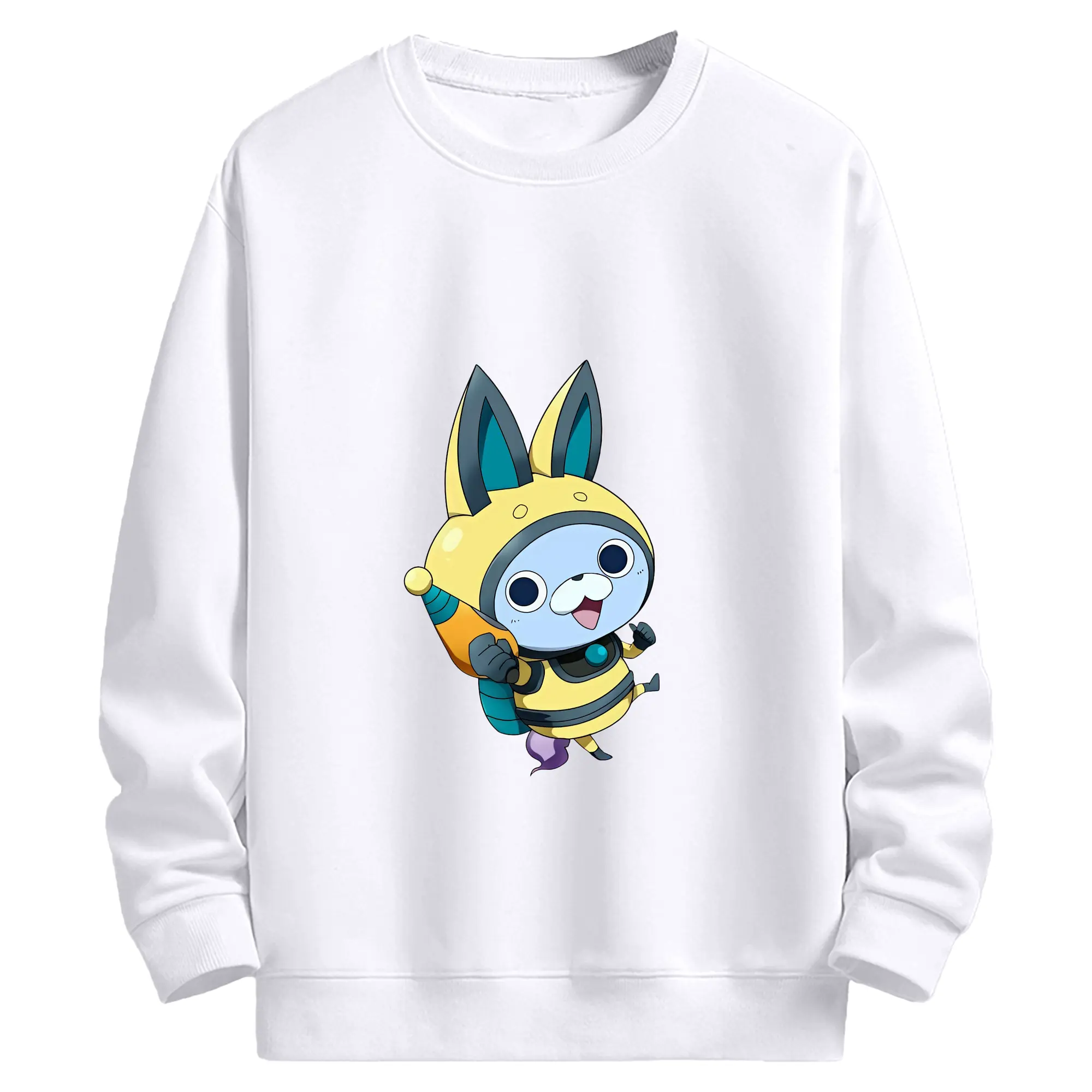 妖怪ウォッチ グッズ,USAピョン - 高品質 クルーネック スウェット ・ コットン59％ ポリエステル41％ ・ ユニセックス 長袖 トレーナー ・ カジュアル デイリー スポーツ 散歩用