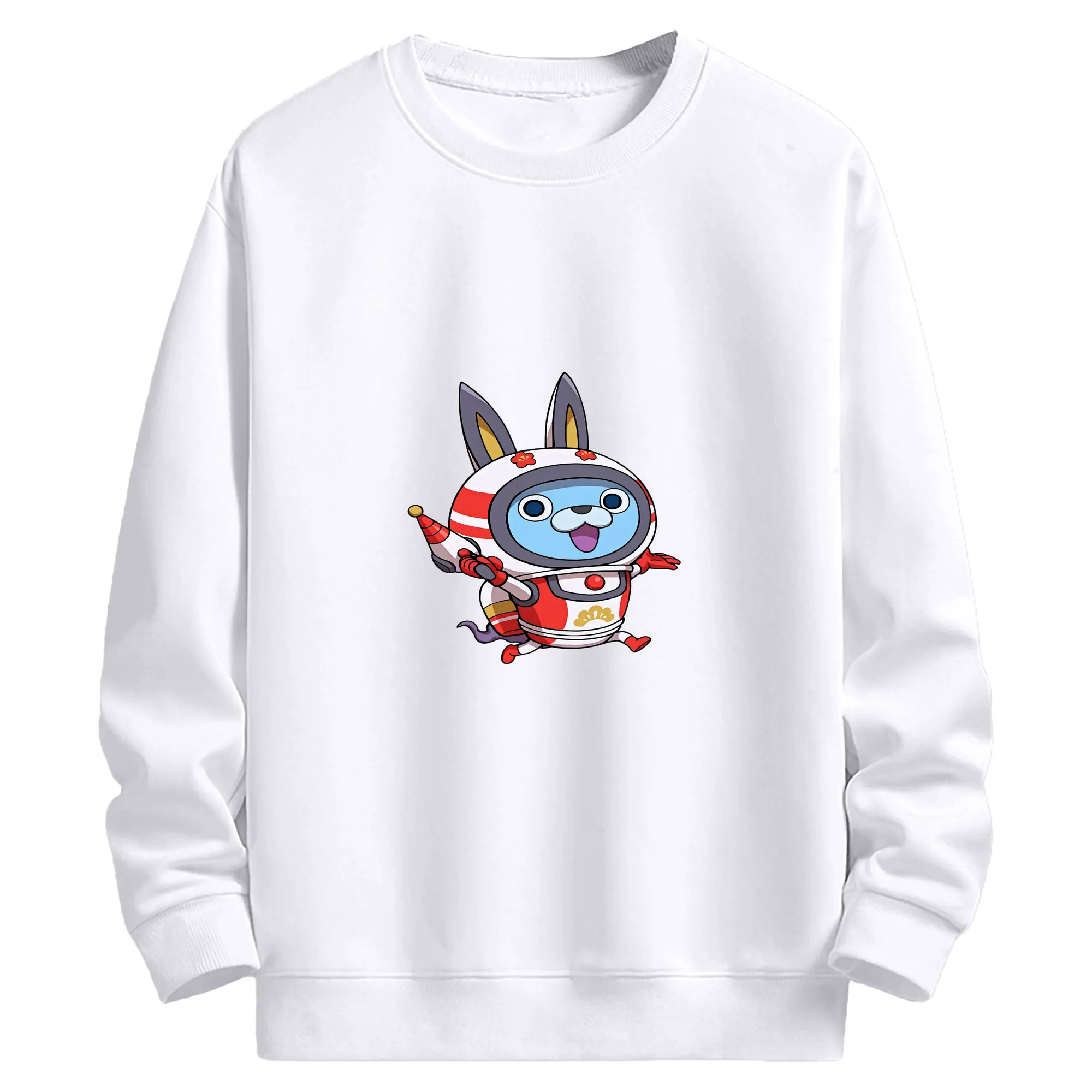 妖怪ウォッチ グッズ,USAピョン - 高品質 クルーネック スウェット ・ コットン59％ ポリエステル41％ ・ ユニセックス 長袖 トレーナー ・ カジュアル デイリー スポーツ 散歩用