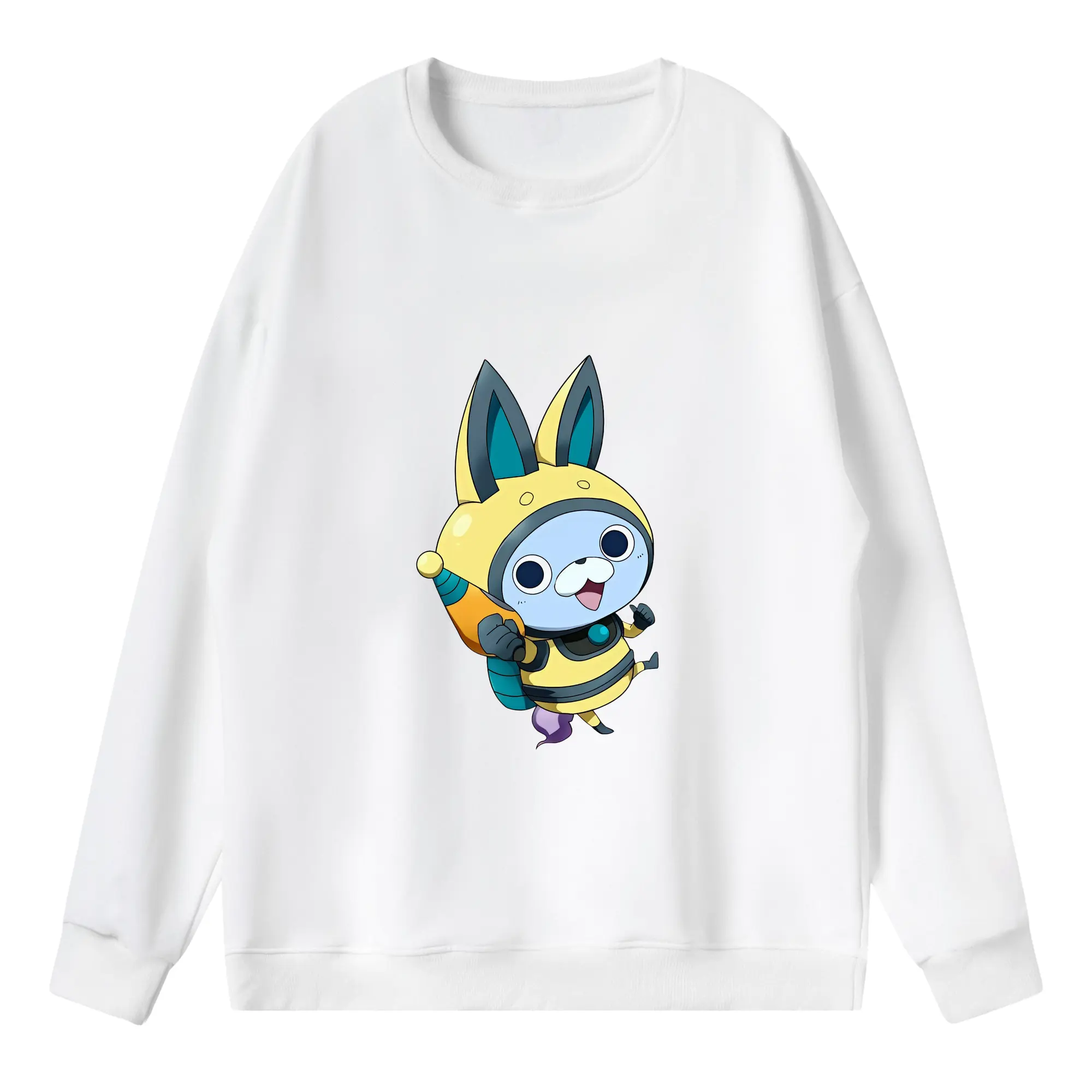 妖怪ウォッチ グッズ,USAピョン - 薄手 クルーネック スウェット 裏毛260g · ポリエステル 春秋向け カジュアル 男女兼用 · トレーナー デイリー スポーツ 散歩に最適