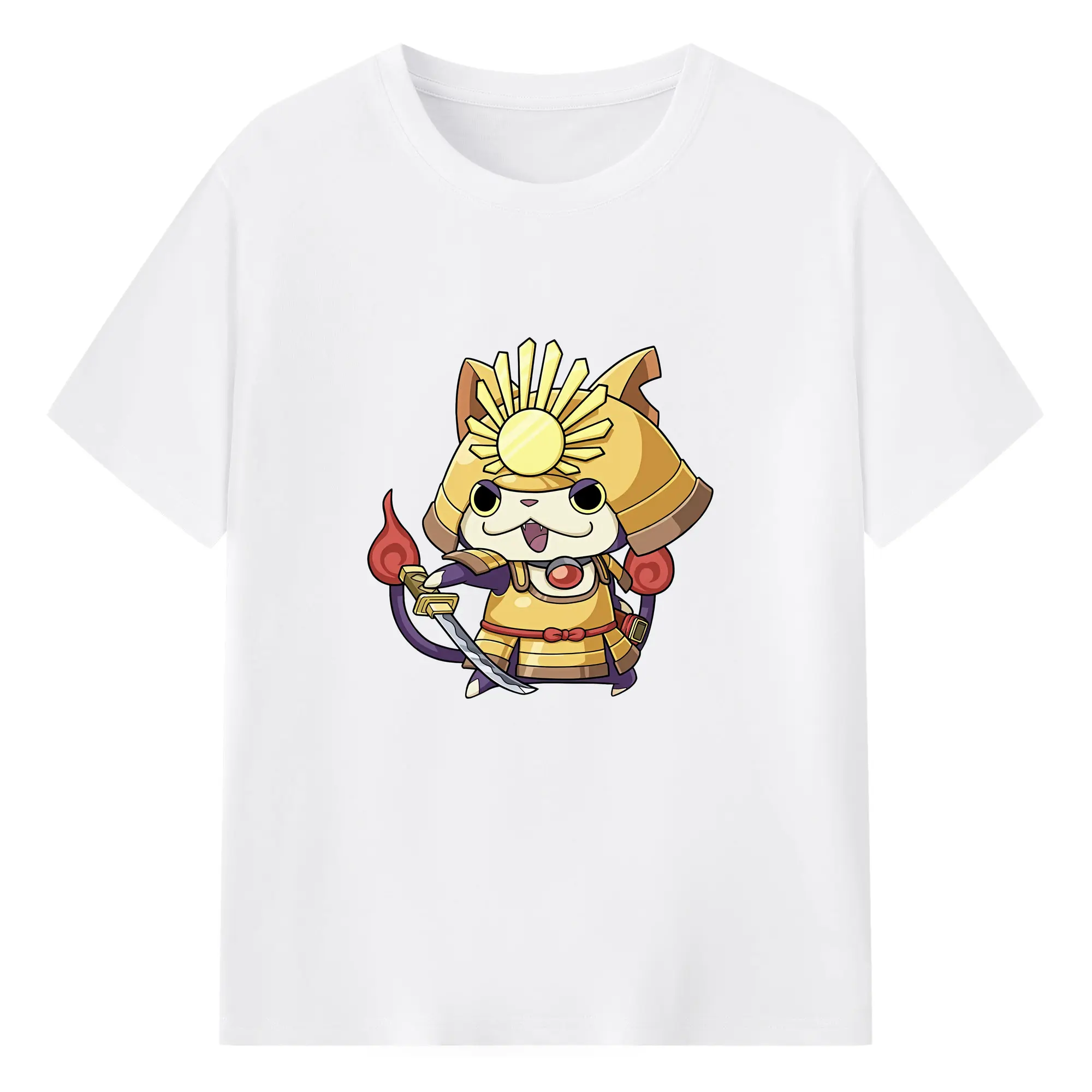 妖怪ウォッチ グッズ,ブシニャン - 綿100％ 半袖Tシャツ ・ フロントプリント ・ 快適 通気性 ・ 日常使い 散歩 スポーツ用