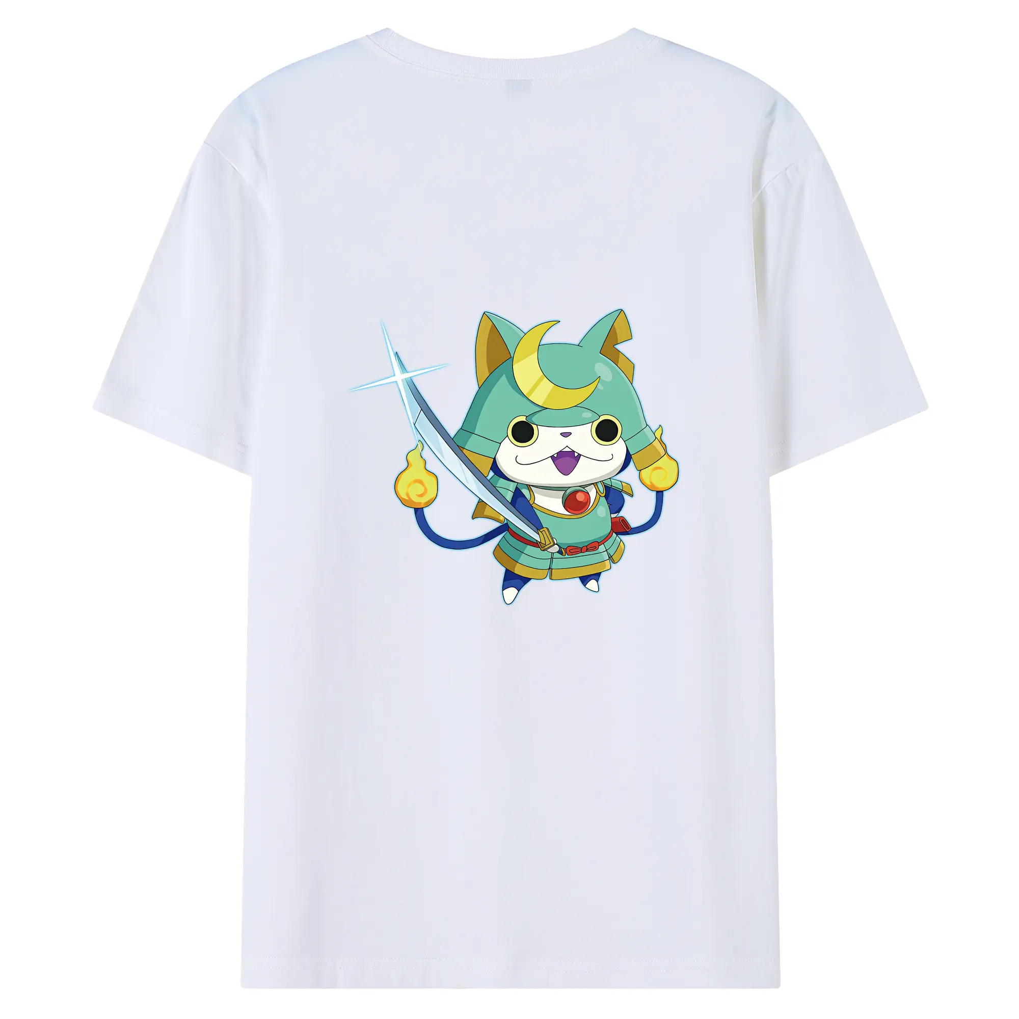 妖怪ウォッチ グッズ,ブシニャン - 綿100％ 半袖Tシャツ ・ バックプリント ・ 快適 通気性 ・ 日常使い 散歩 スポーツ用