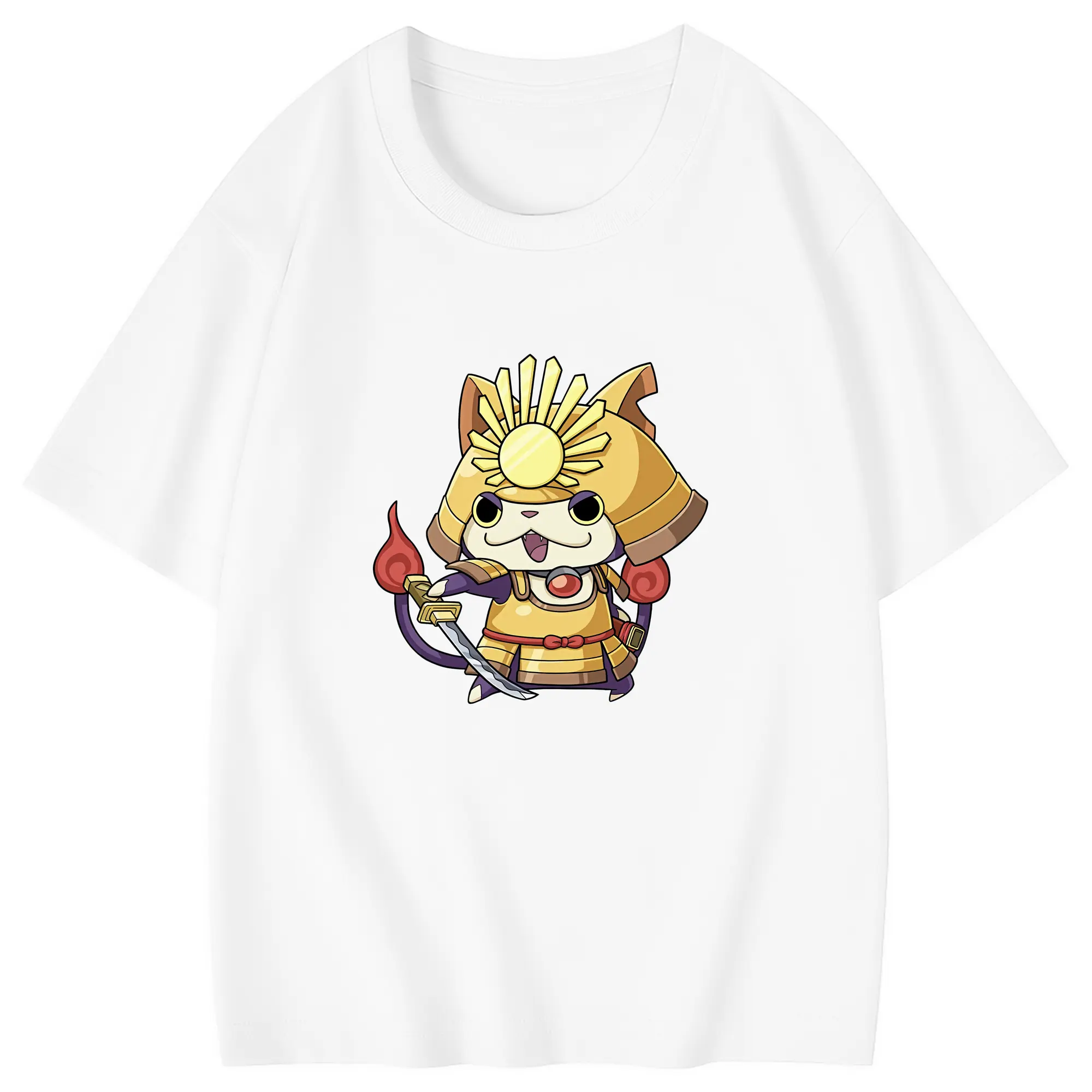 妖怪ウォッチ グッズ,ブシニャン - 綿100％ キッズTシャツ ・ フロントプリント ・ 快適 通気性 ・ スポーツ カジュアル 散歩用