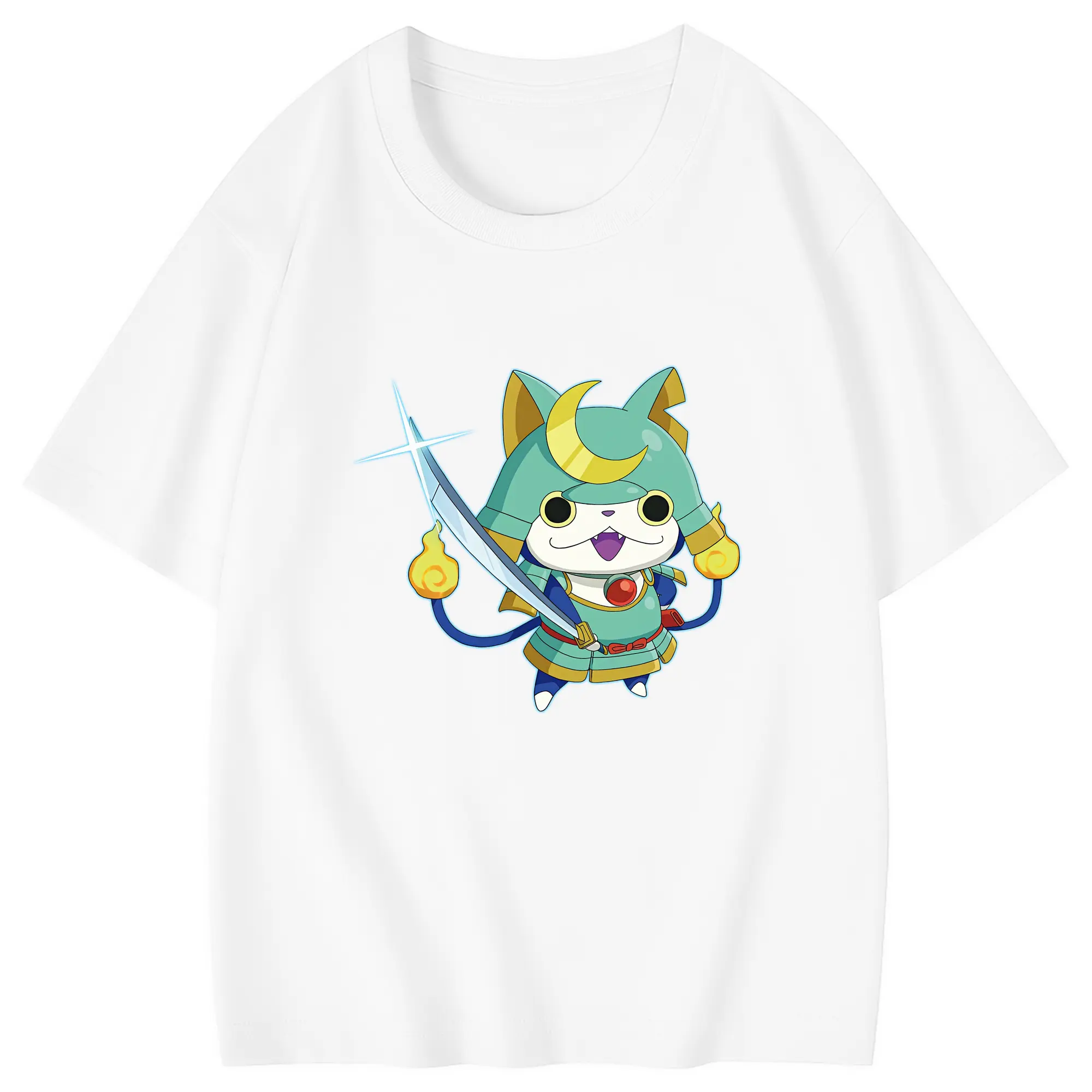 妖怪ウォッチ グッズ,ブシニャン - 綿100％ キッズTシャツ ・ フロントプリント ・ 快適 通気性 ・ スポーツ カジュアル 散歩用