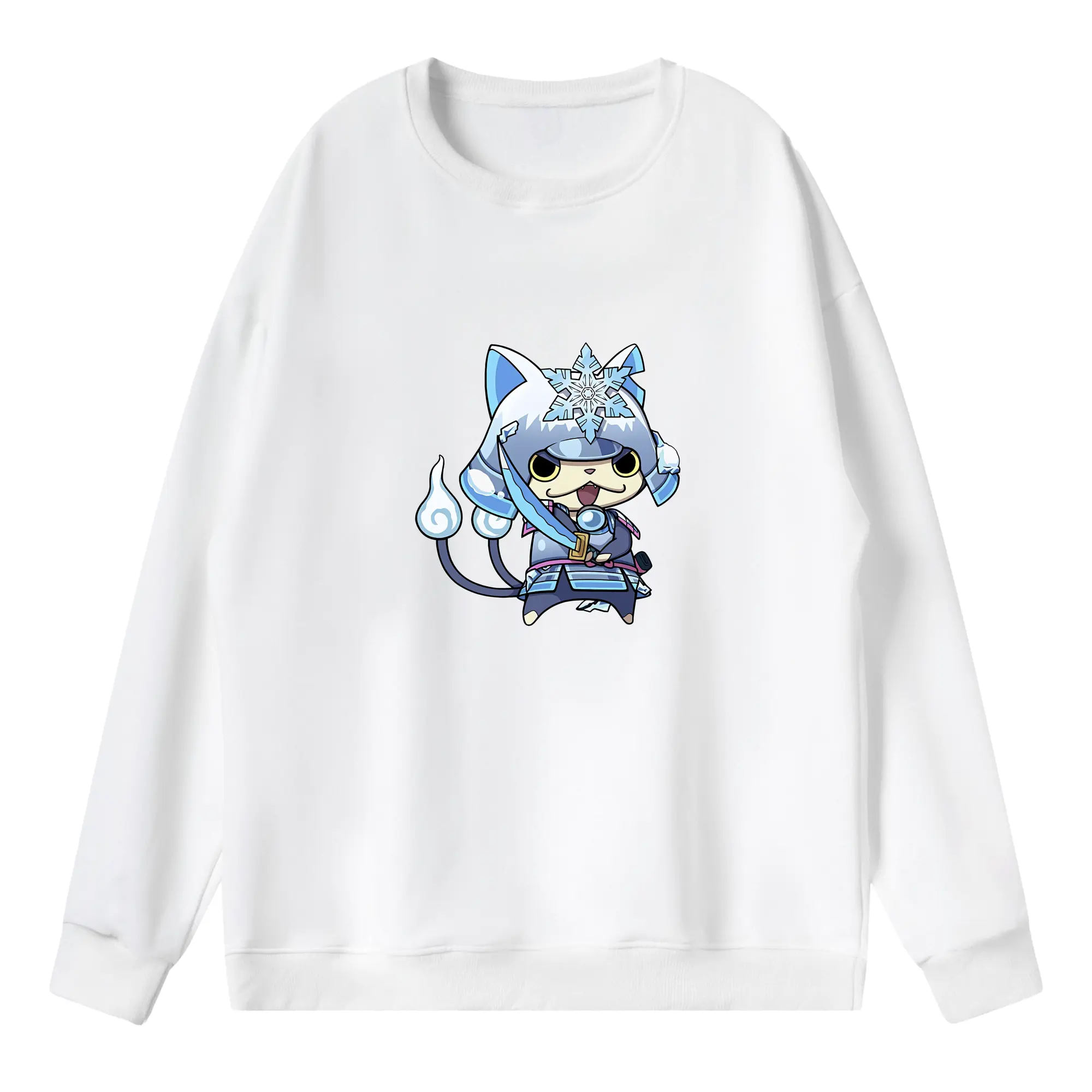 妖怪ウォッチ グッズ,ブシニャン - 薄手 クルーネック スウェット 裏毛260g · ポリエステル 春秋向け カジュアル 男女兼用 · トレーナー デイリー スポーツ 散歩に最適