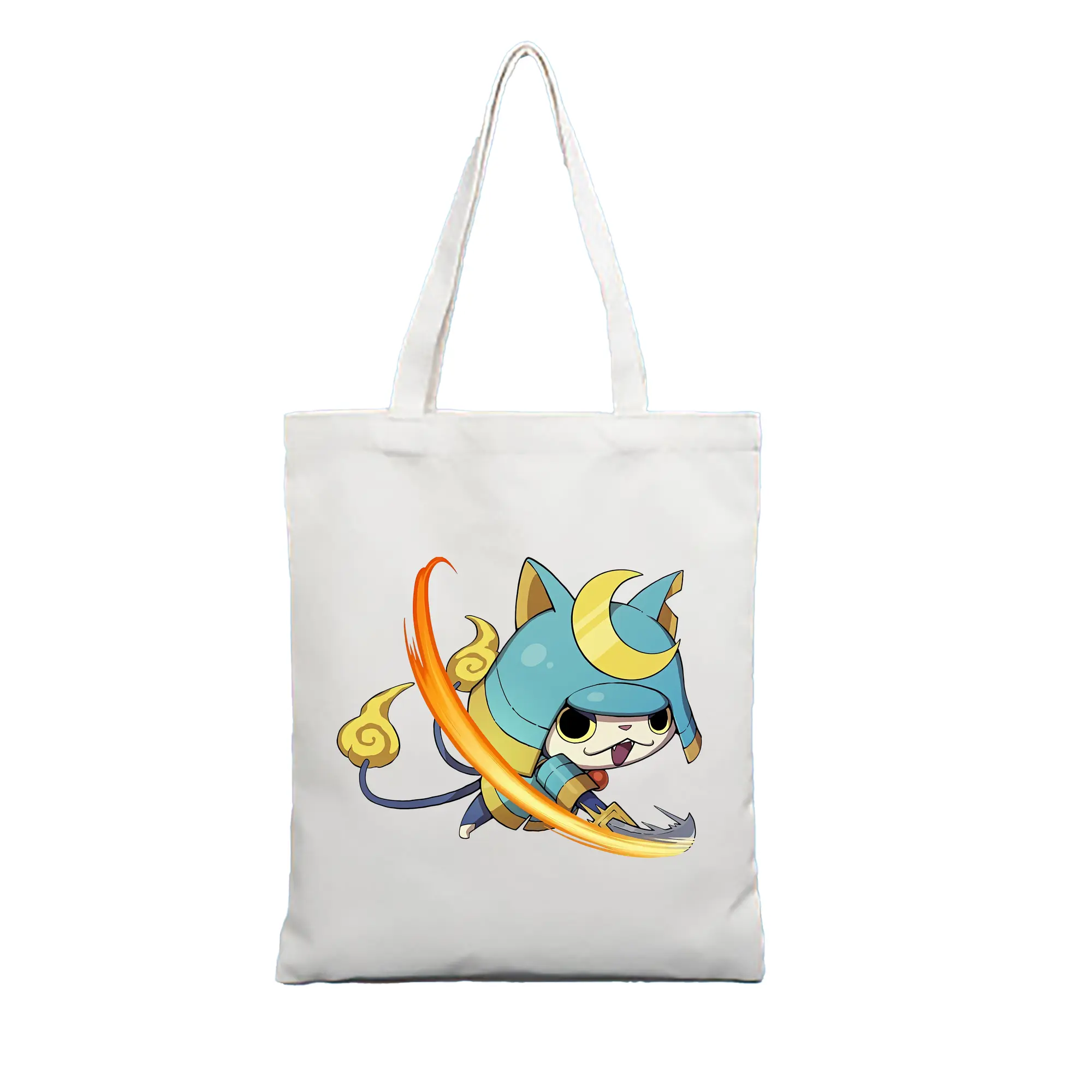 妖怪ウォッチ グッズ,ブシニャン - 縦型キャンバス手提げバッグ（トートバッグ） ・ キャンバス素材 ・ ショッピング用 ・ 軽量 丈夫 お手入れ簡単