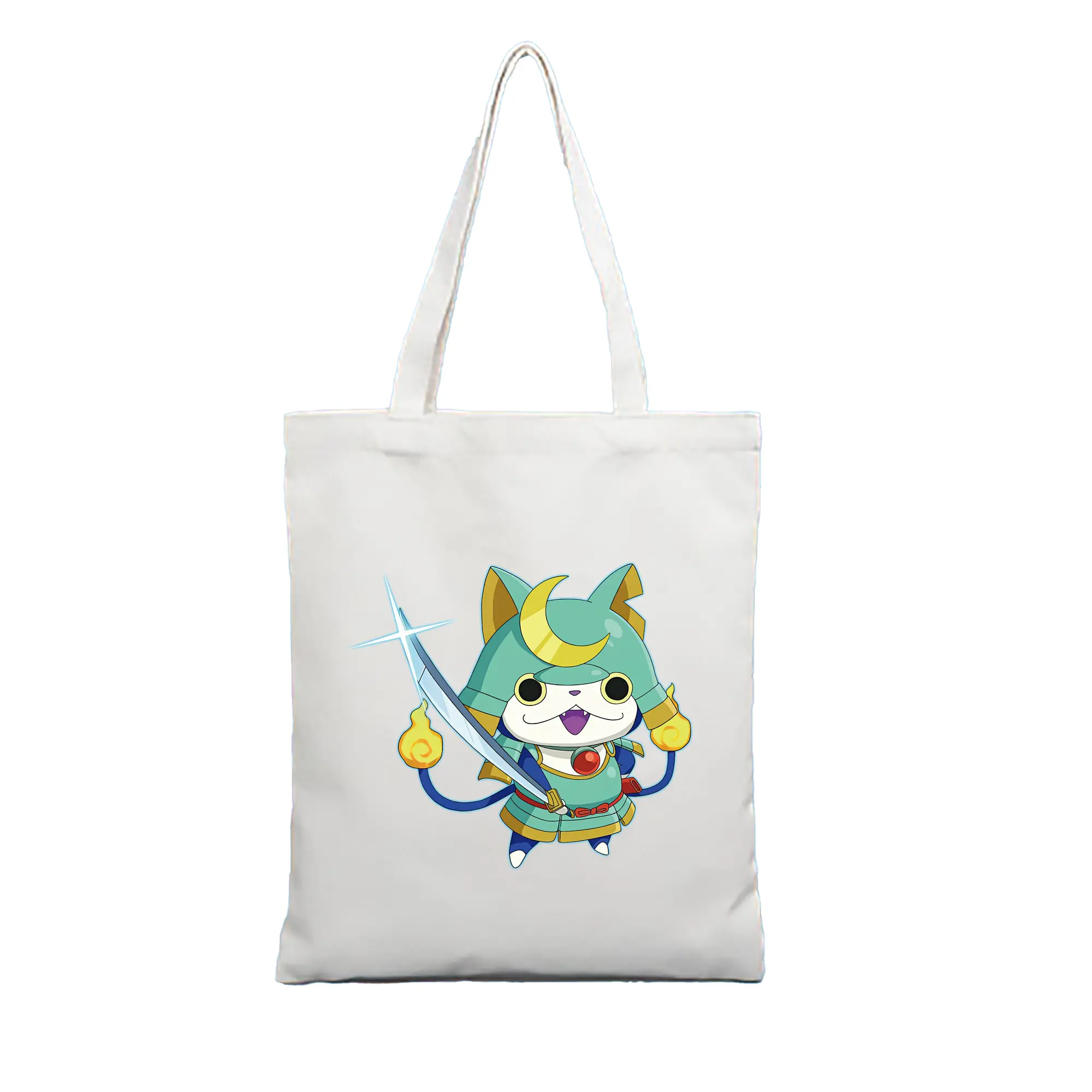 妖怪ウォッチ グッズ,ブシニャン - 縦型キャンバス手提げバッグ（トートバッグ） ・ キャンバス素材 ・ ショッピング用 ・ 軽量 丈夫 お手入れ簡単