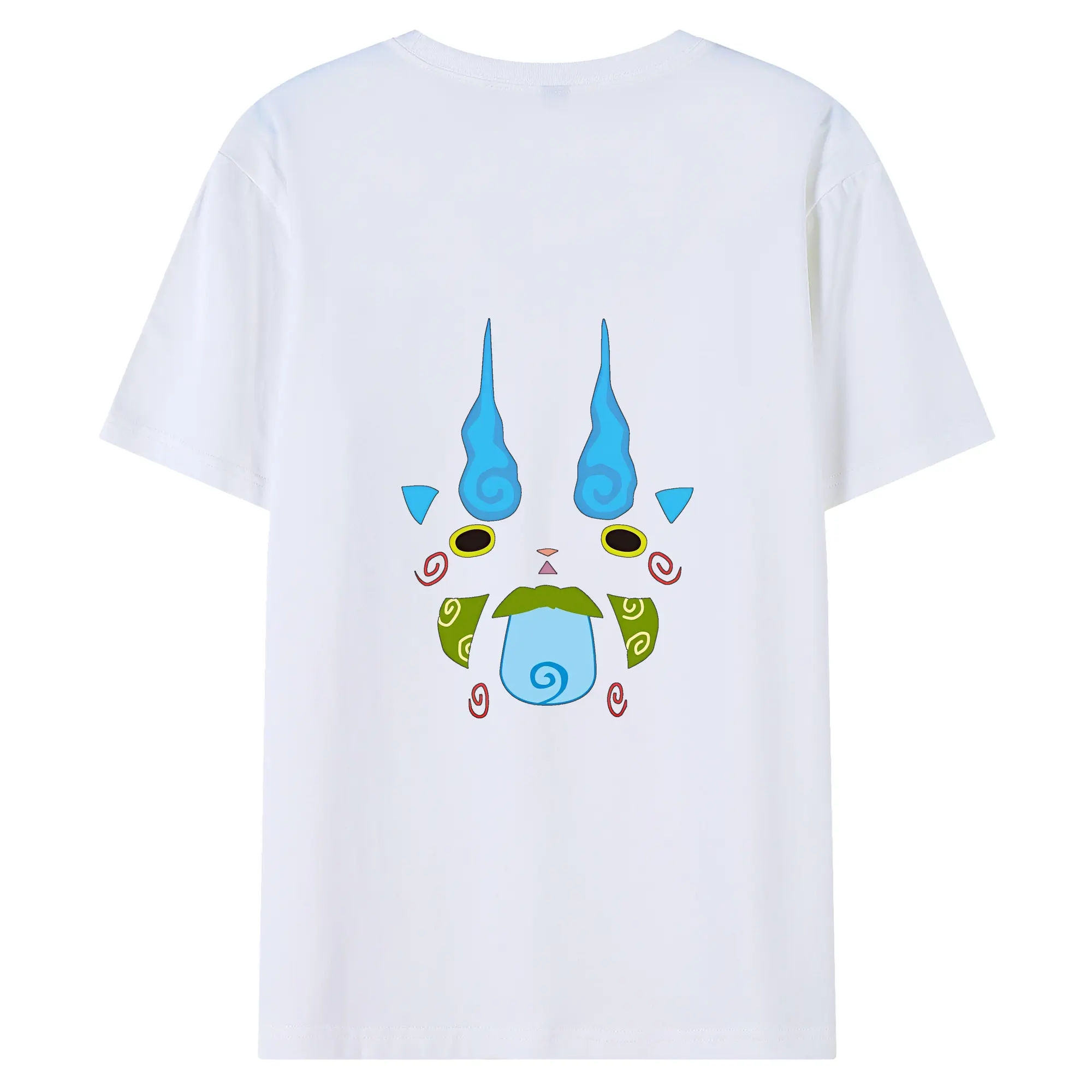 妖怪ウォッチ グッズ,コマさん - 綿100％ 半袖Tシャツ ・ バックプリント ・ 快適 通気性 ・ 日常使い 散歩 スポーツ用