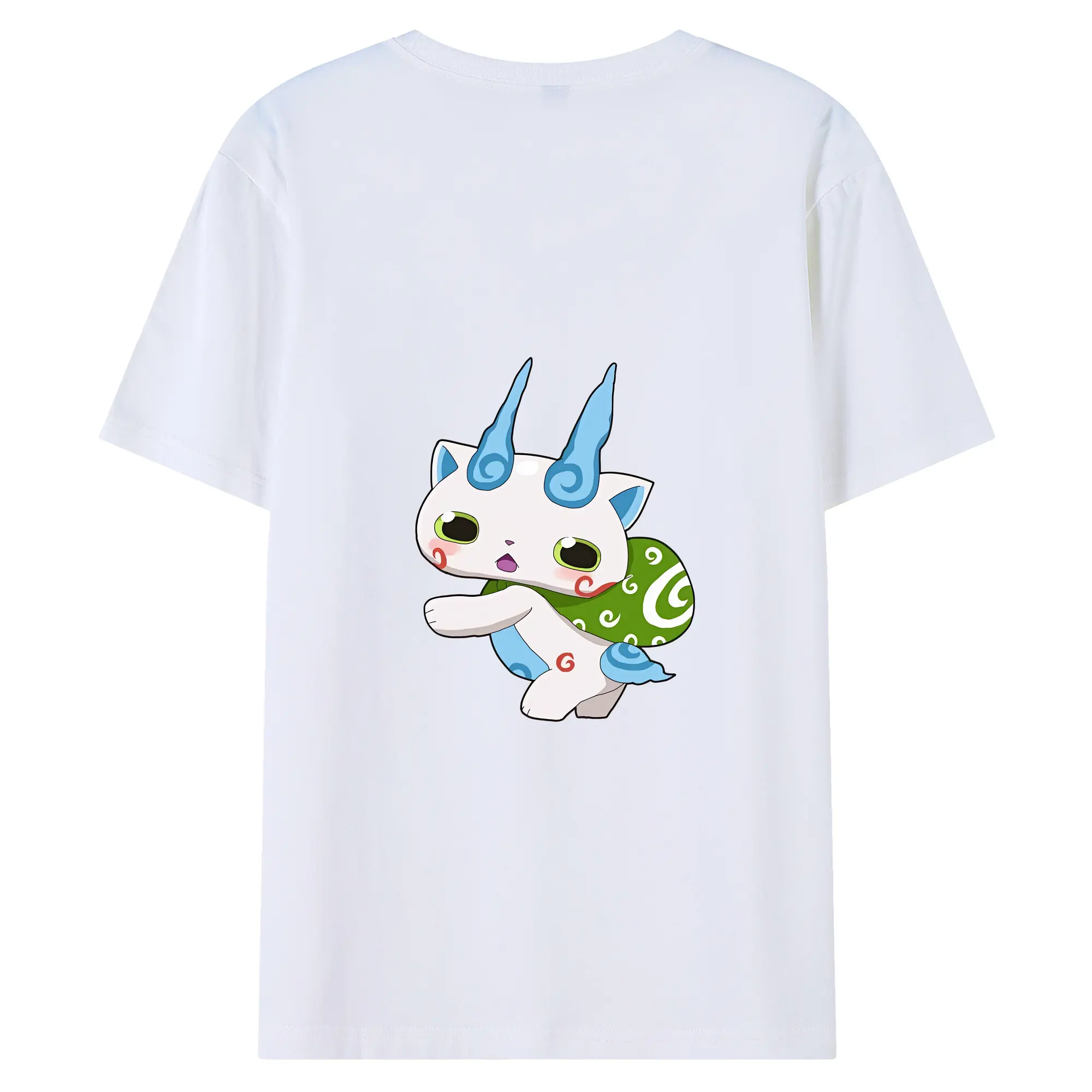妖怪ウォッチ グッズ,コマさん - 綿100％ 半袖Tシャツ ・ バックプリント ・ 快適 通気性 ・ 日常使い 散歩 スポーツ用