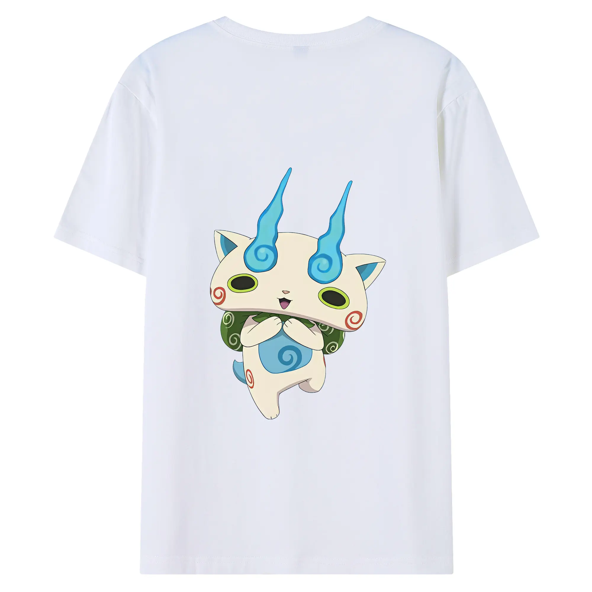 妖怪ウォッチ グッズ,コマさん - 綿100％ 半袖Tシャツ ・ バックプリント ・ 快適 通気性 ・ 日常使い 散歩 スポーツ用