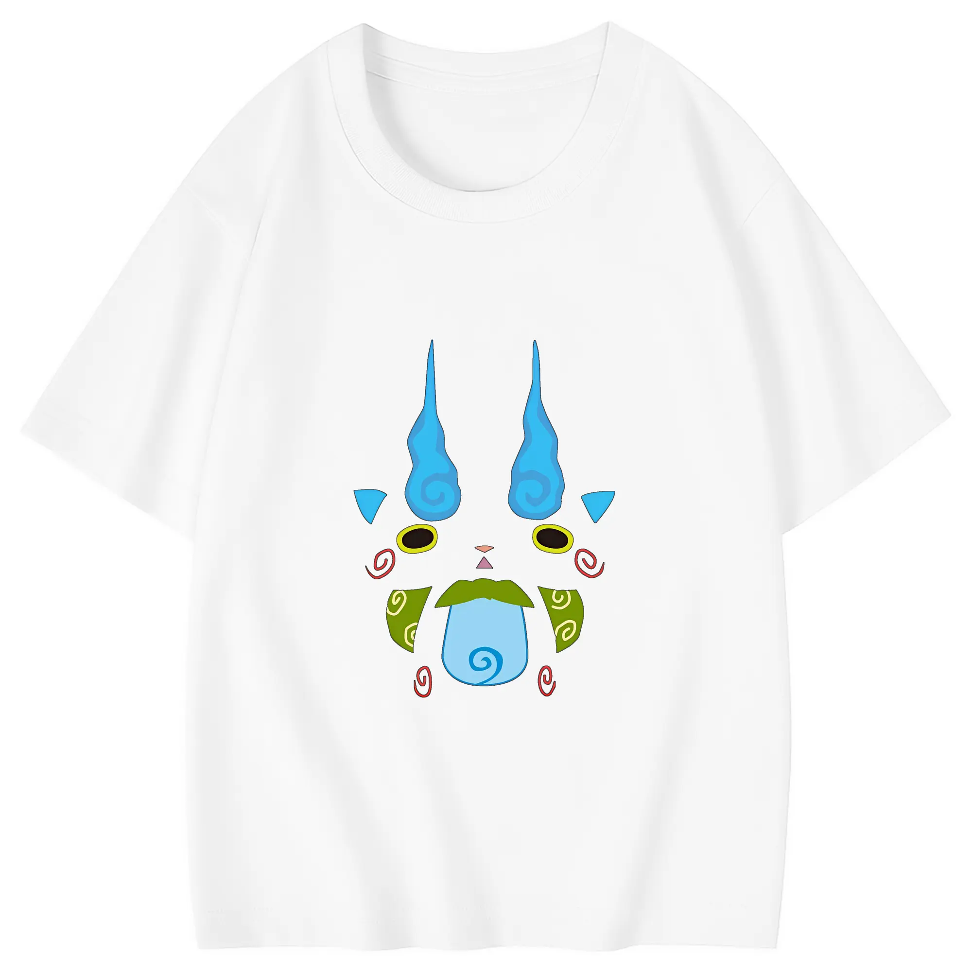 妖怪ウォッチ グッズ,コマさん - 綿100％ キッズTシャツ ・ フロントプリント ・ 快適 通気性 ・ スポーツ カジュアル 散歩用