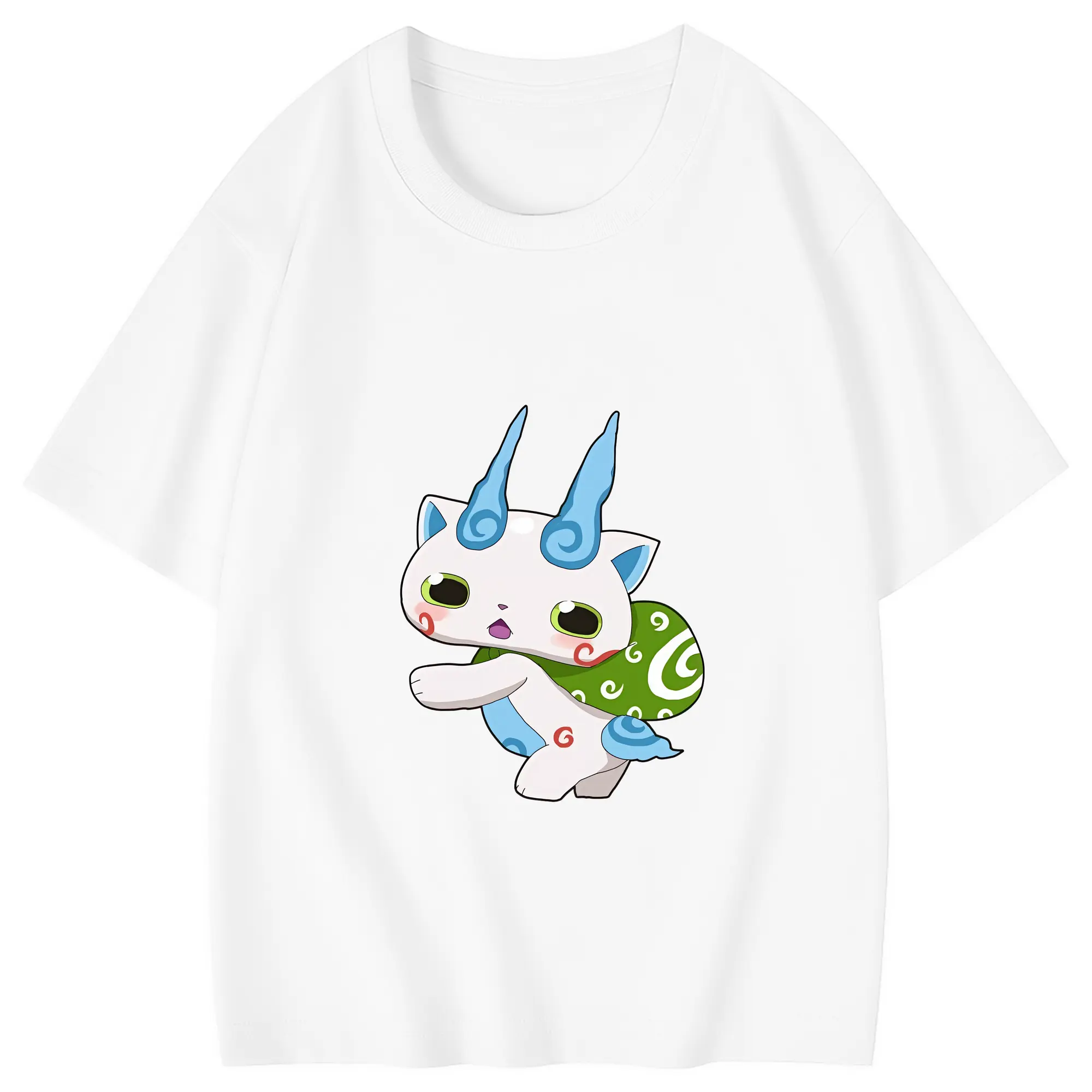 妖怪ウォッチ グッズ,コマさん - 綿100％ キッズTシャツ ・ フロントプリント ・ 快適 通気性 ・ スポーツ カジュアル 散歩用