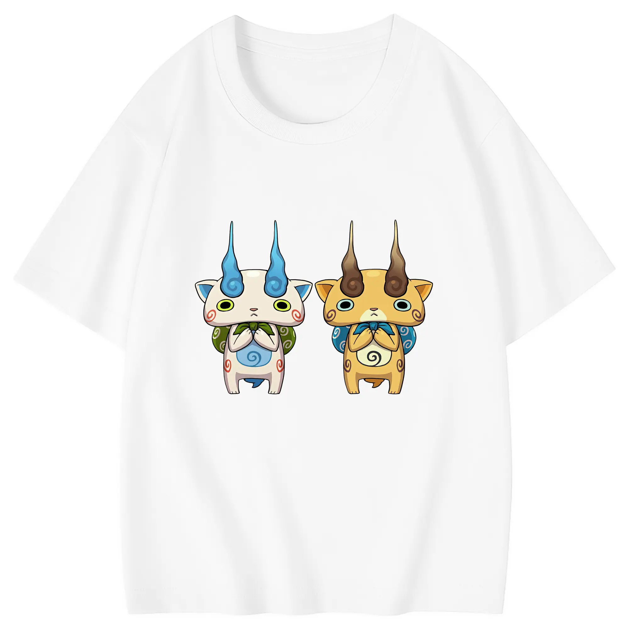 妖怪ウォッチ グッズ,コマさん - 綿100％ キッズTシャツ ・ フロントプリント ・ 快適 通気性 ・ スポーツ カジュアル 散歩用