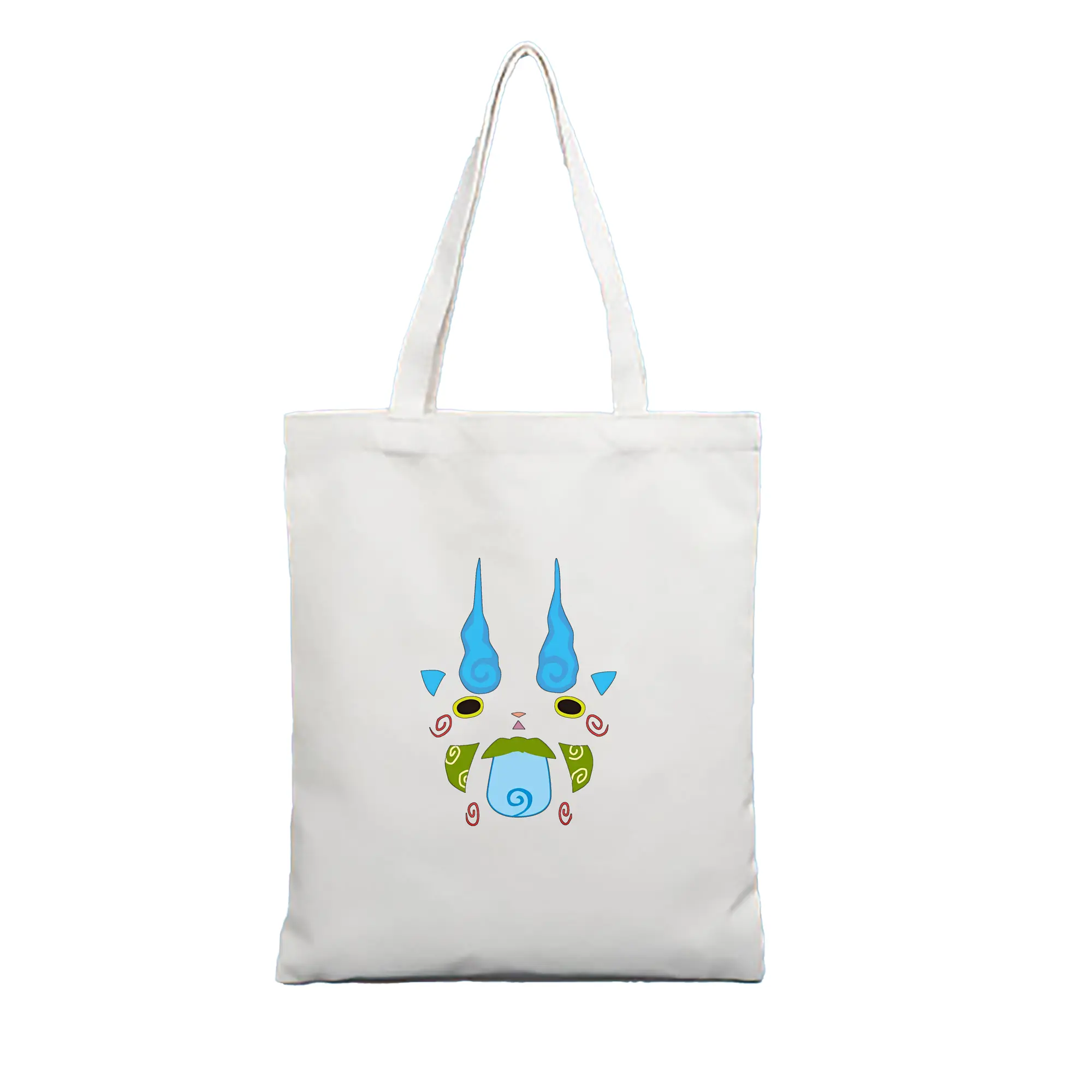 妖怪ウォッチ グッズ,コマさん - 縦型キャンバス手提げバッグ（トートバッグ） ・ キャンバス素材 ・ ショッピング用 ・ 軽量 丈夫 お手入れ簡単