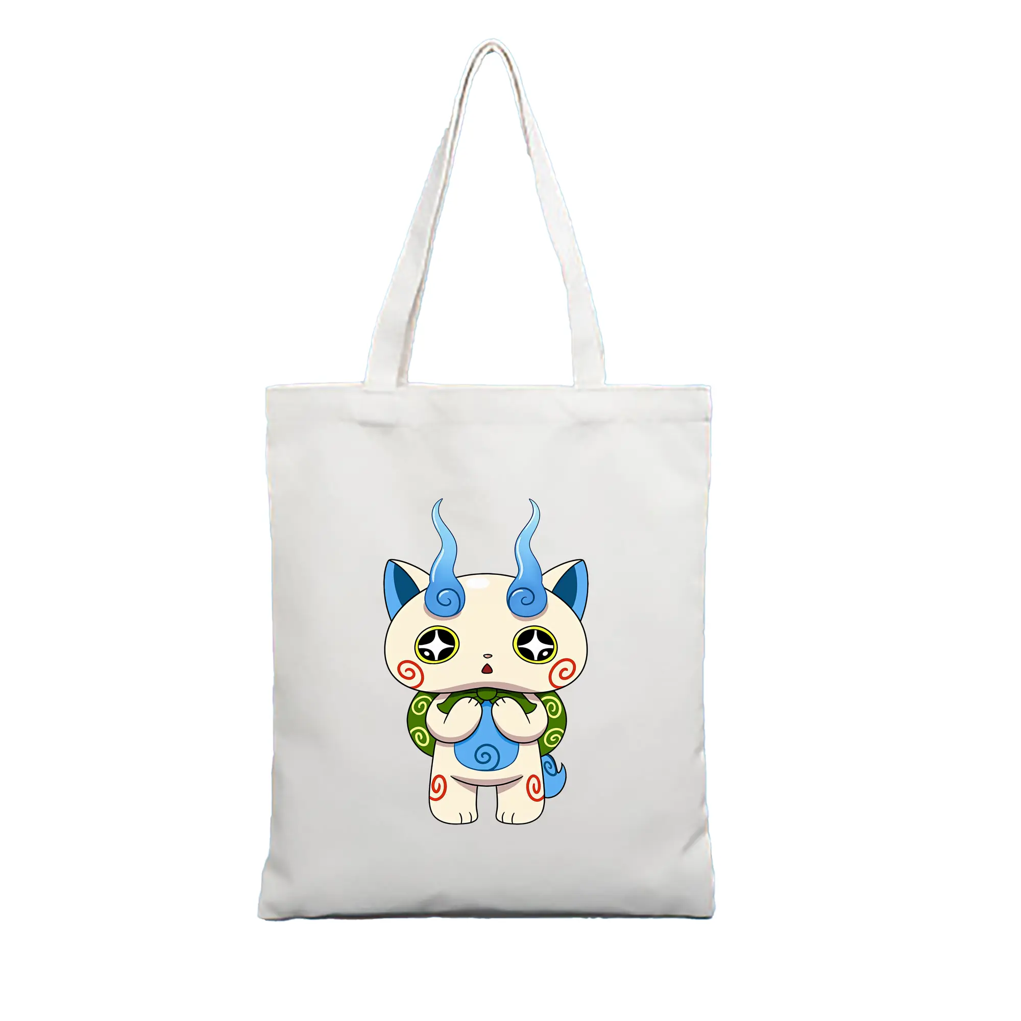 妖怪ウォッチ グッズ,コマさん - 縦型キャンバス手提げバッグ（トートバッグ） ・ キャンバス素材 ・ ショッピング用 ・ 軽量 丈夫 お手入れ簡単