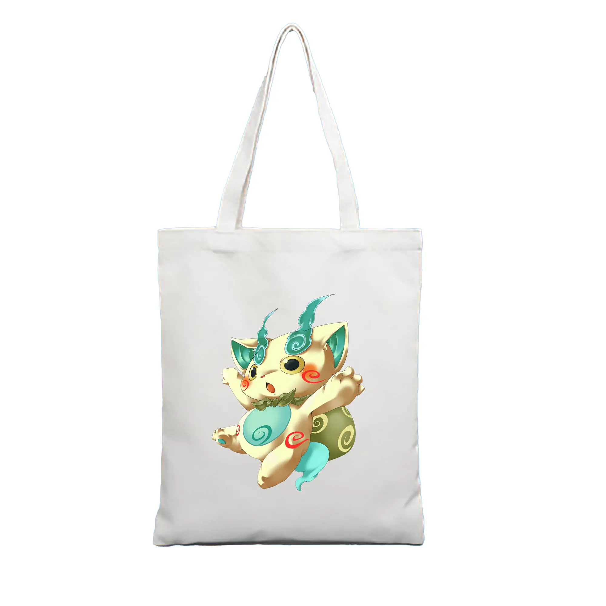 妖怪ウォッチ グッズ,コマさん - 縦型キャンバス手提げバッグ（トートバッグ） ・ キャンバス素材 ・ ショッピング用 ・ 軽量 丈夫 お手入れ簡単